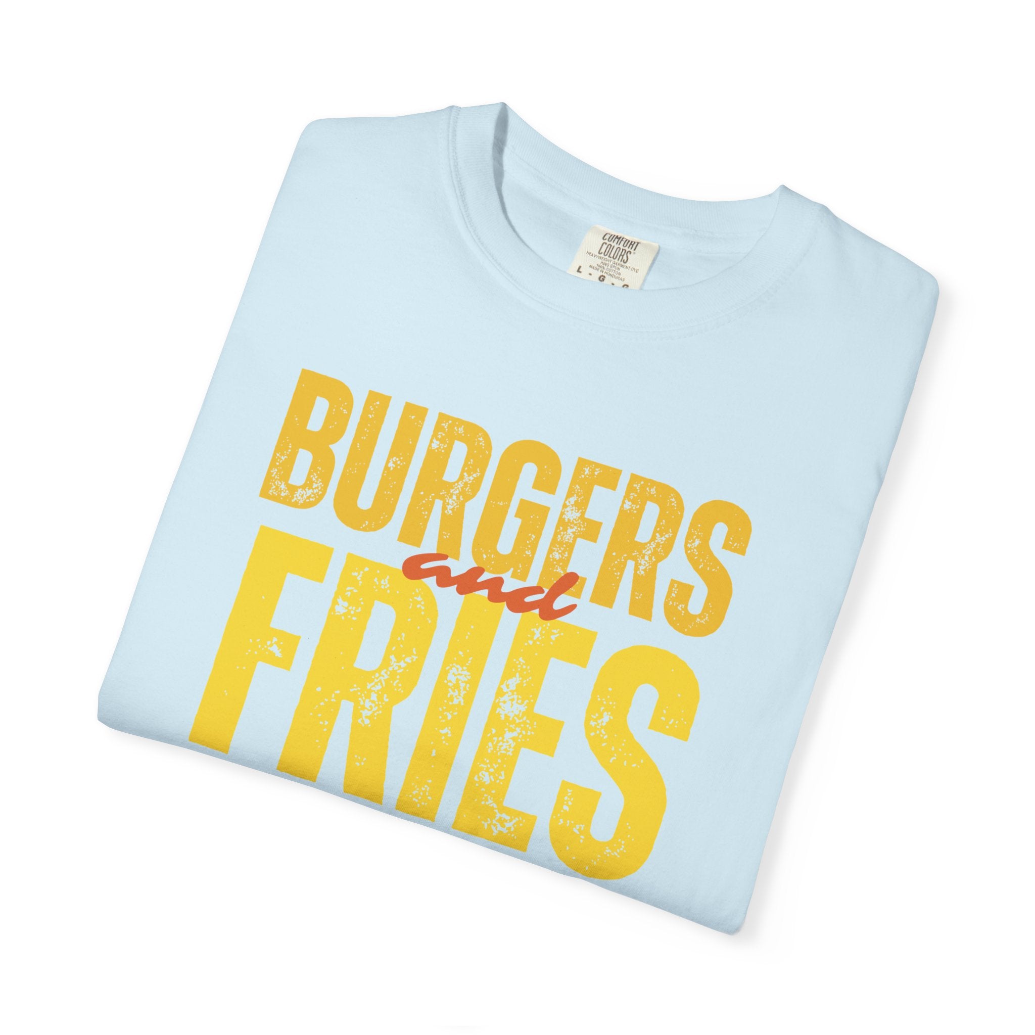 Burgers & Fries T-Shirt, Casual Foodie Tee, Unisex Summer Shirt, Gift for Food Lovers, Fast Food Apparel