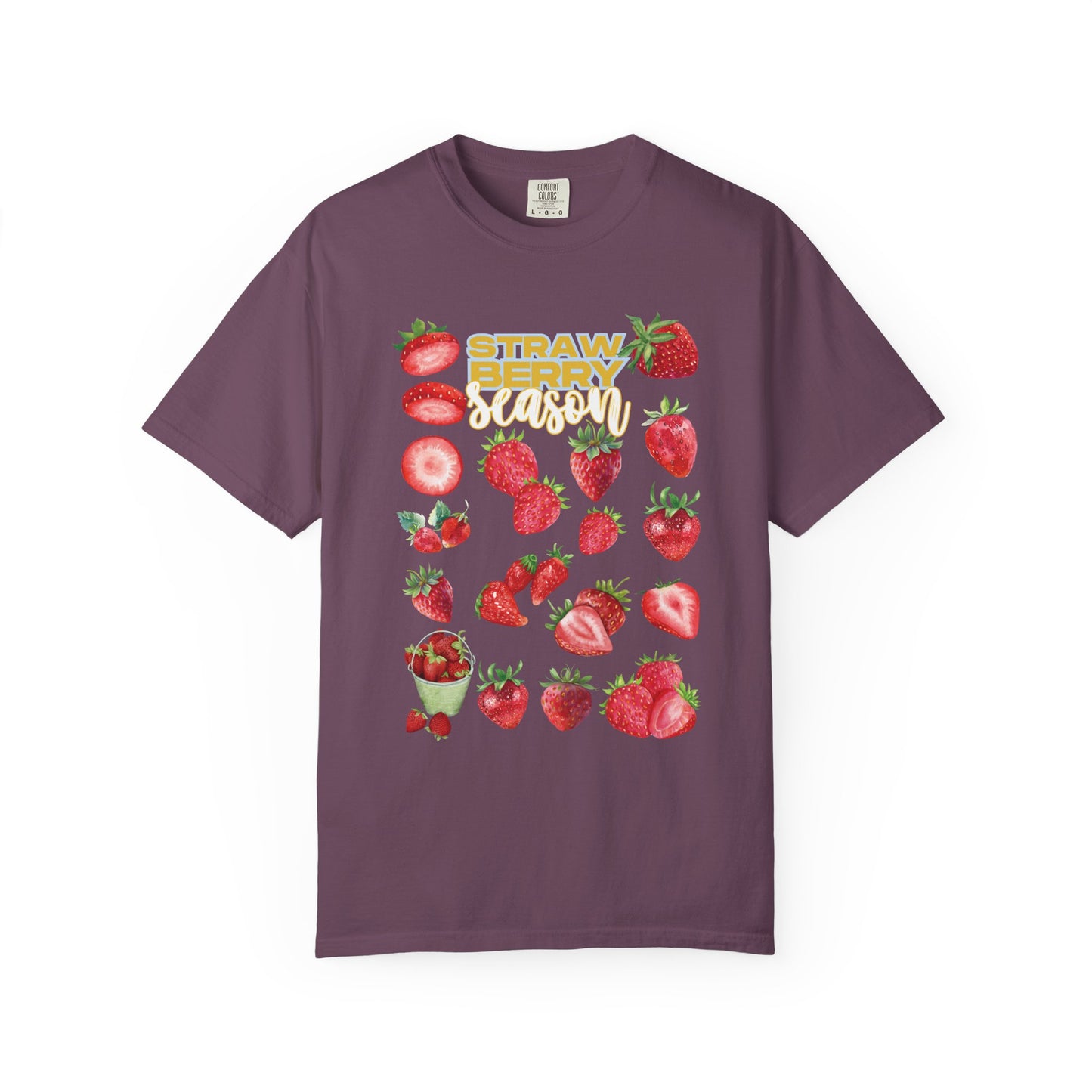 Strawberry Season T-Shirt, Summer Tee, Fruit Lover Gift, Unisex Casual Wear, Fun Graphic Shirt, Cute Outfit Idea