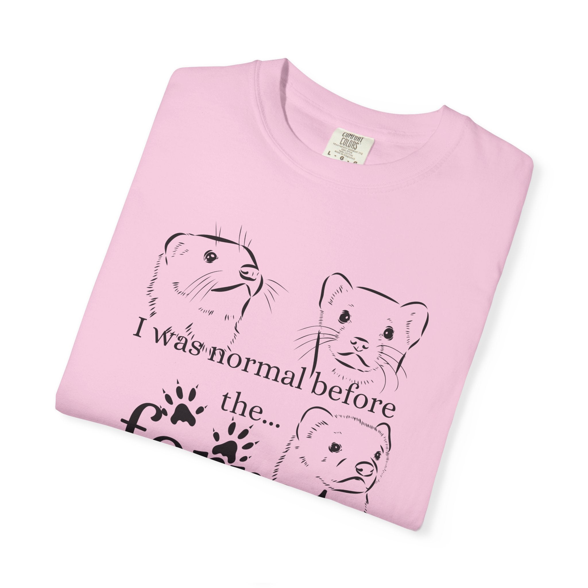 Whimsical Ferret T-shirt, Cute Animal Lover Tee, Gift for Pet Owners, Funny Graphic Tee, Ferret Mom/Dad Gift