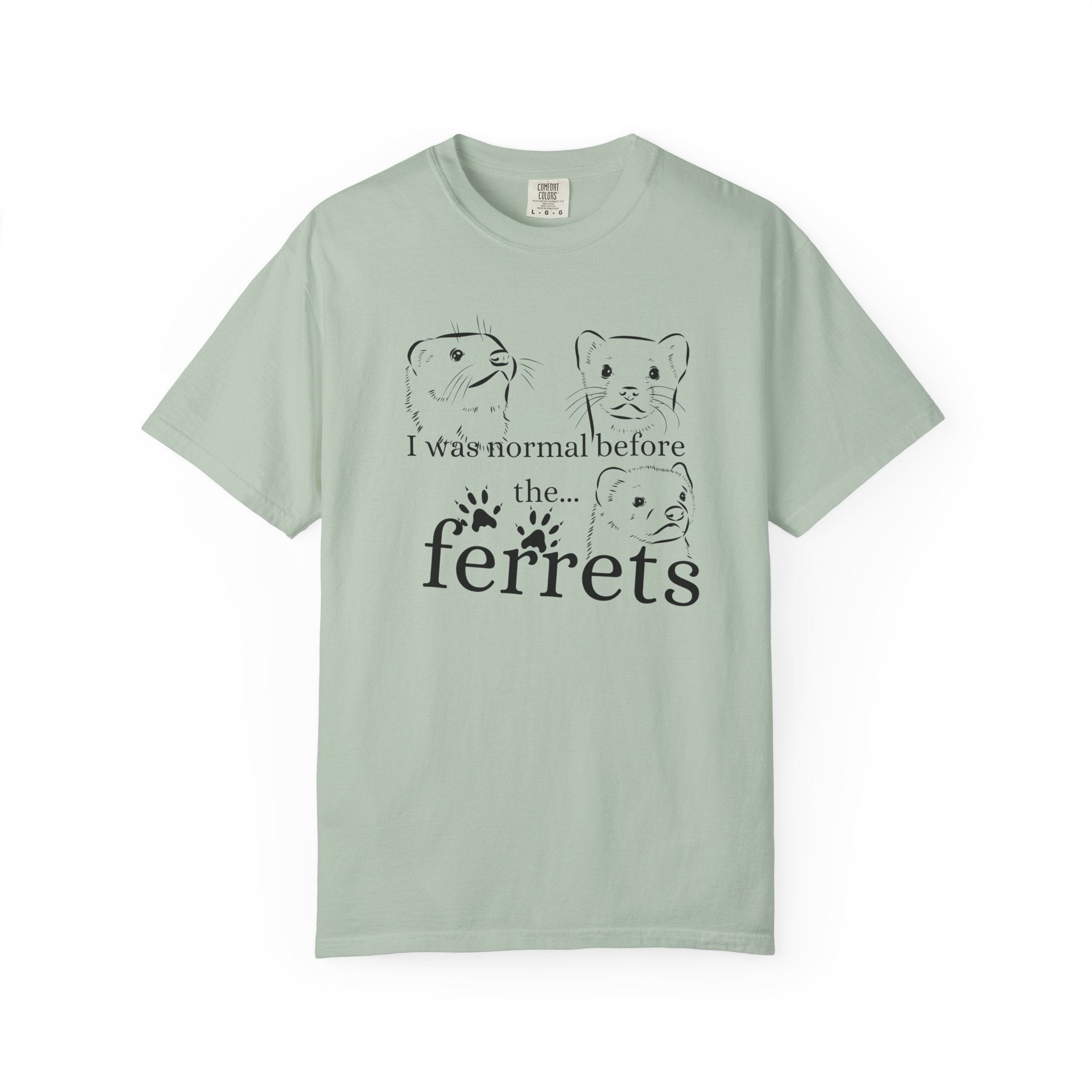 Whimsical Ferret T-shirt, Cute Animal Lover Tee, Gift for Pet Owners, Funny Graphic Tee, Ferret Mom/Dad Gift