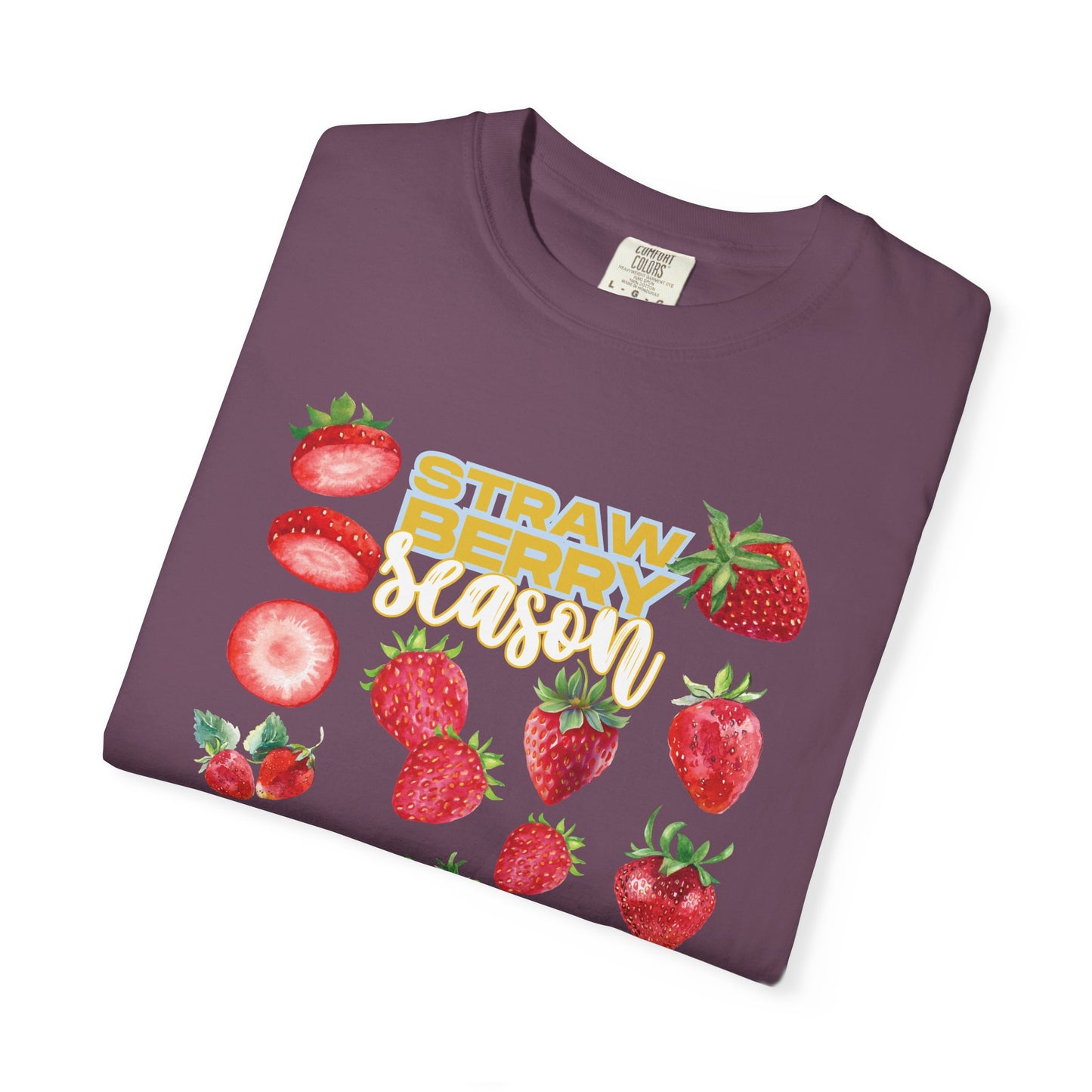 Strawberry Season T-Shirt, Summer Tee, Fruit Lover Gift, Unisex Casual Wear, Fun Graphic Shirt, Cute Outfit Idea