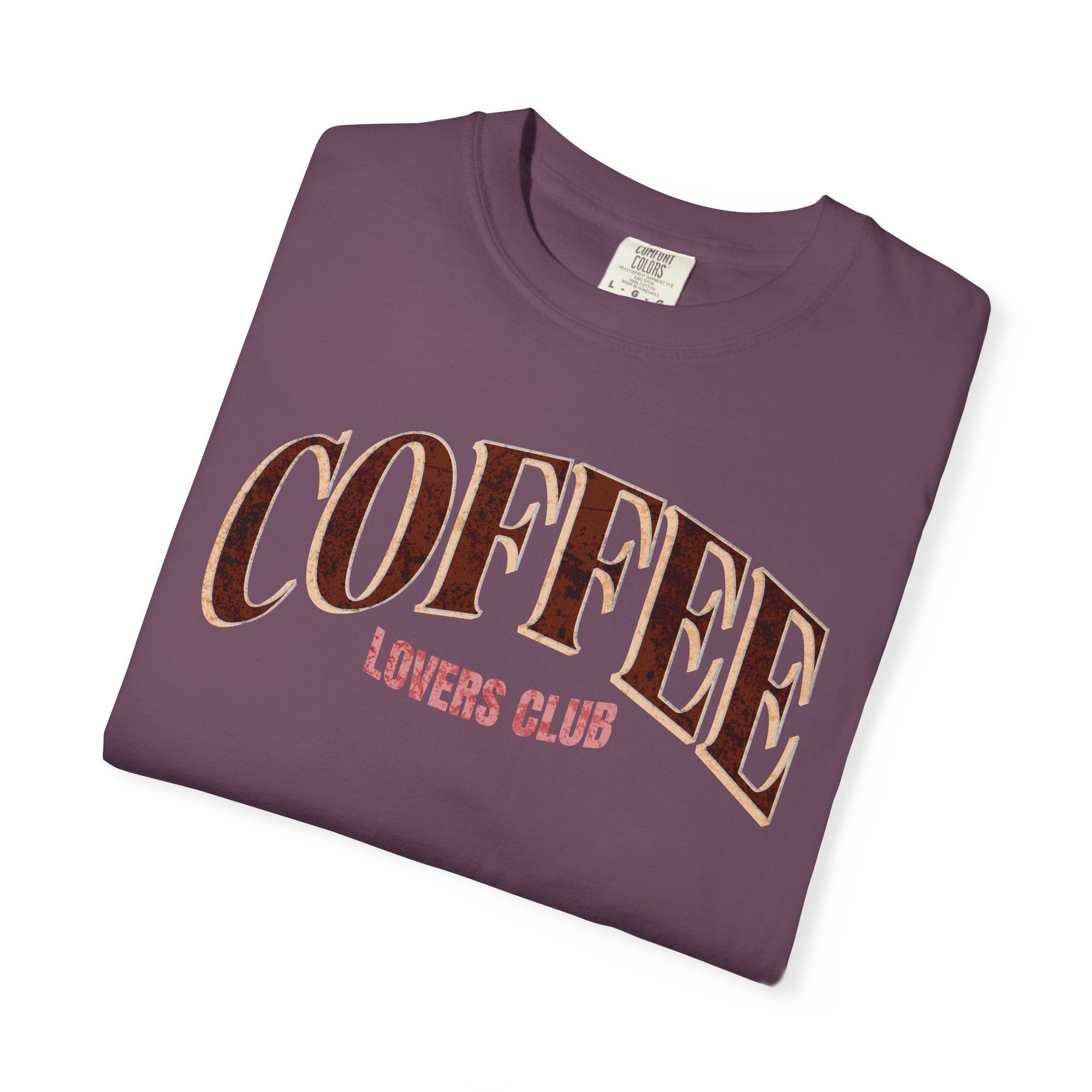 Coffee Lovers Club Unisex Garment-Dyed T-shirt | Casual Wear, Coffee Enthusiast Gift, Gift for Him/Her, Cozy Outfit, Everyday Style