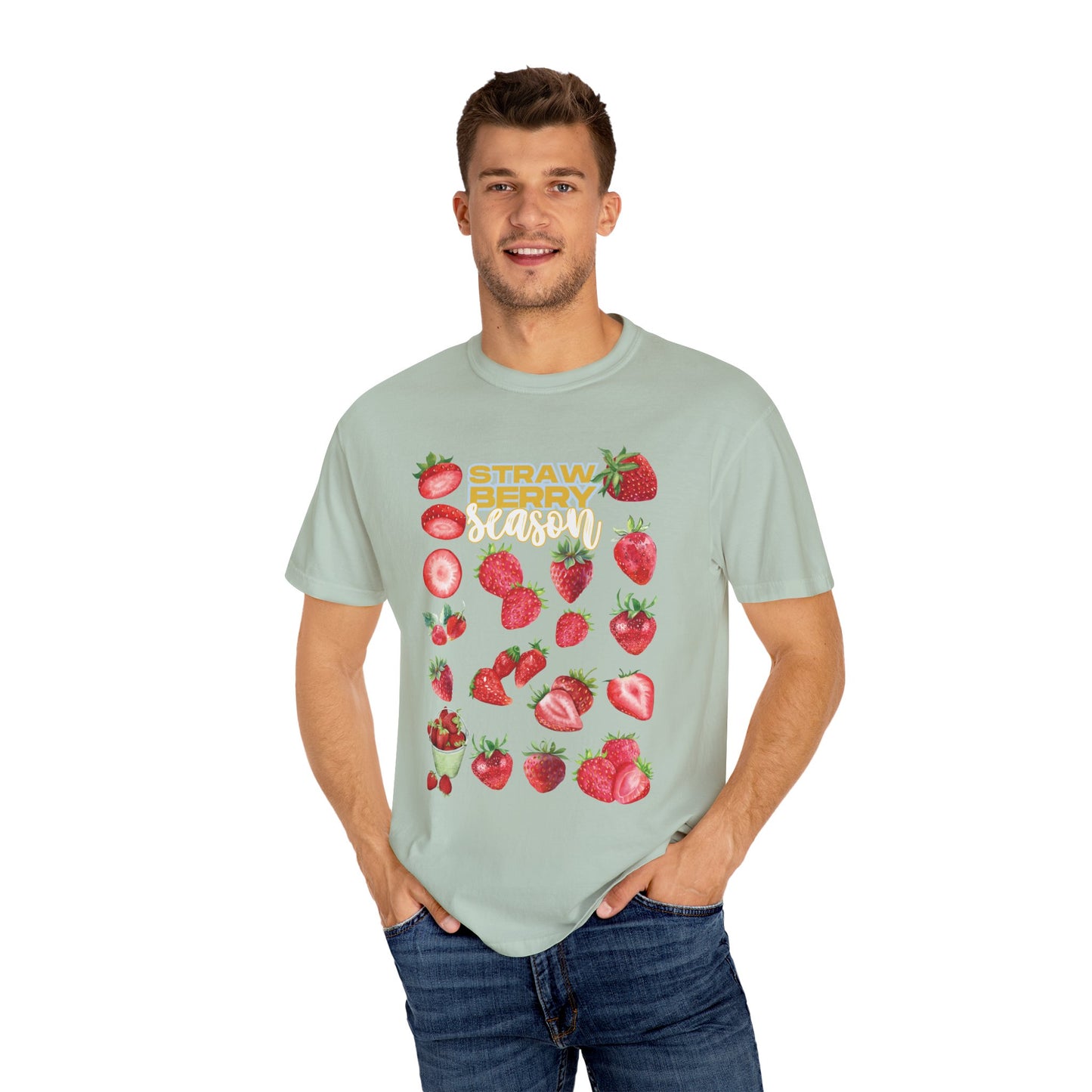 Strawberry Season T-Shirt, Summer Tee, Fruit Lover Gift, Unisex Casual Wear, Fun Graphic Shirt, Cute Outfit Idea