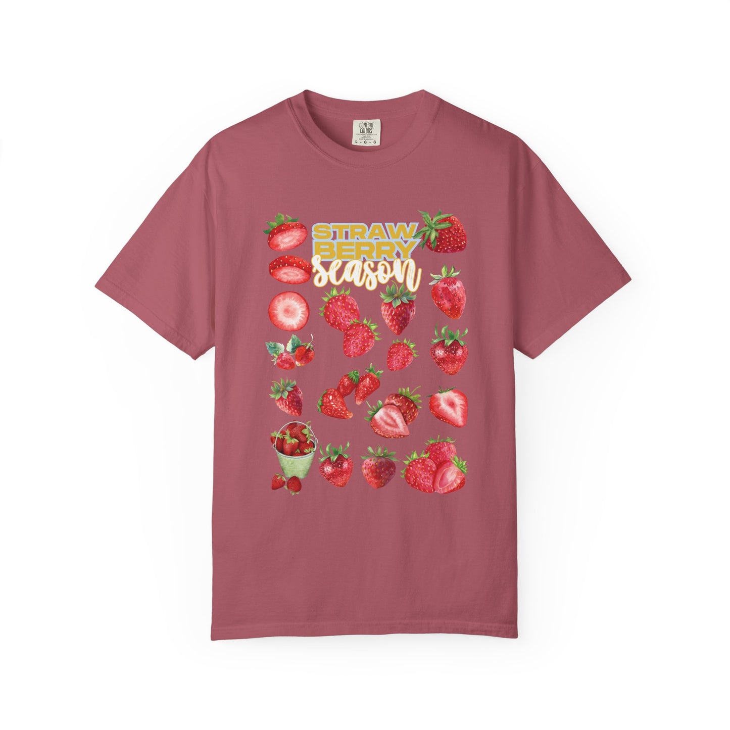 Strawberry Season T-Shirt, Summer Tee, Fruit Lover Gift, Unisex Casual Wear, Fun Graphic Shirt, Cute Outfit Idea