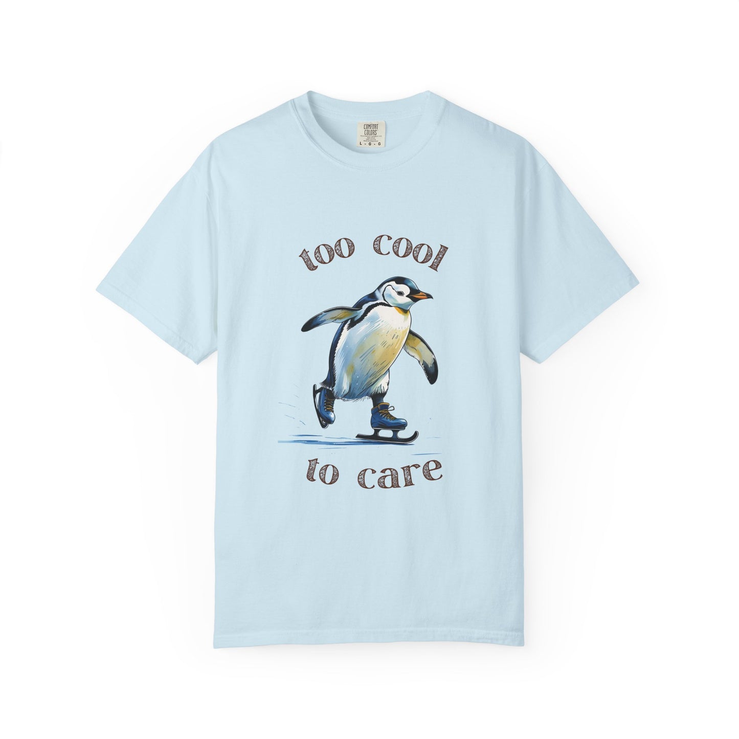 Cool Penguin Graphic T-Shirt, Unisex Casual Tee, Funny Gift, Ice Skating Humor, Perfect for Birthdays & Holidays