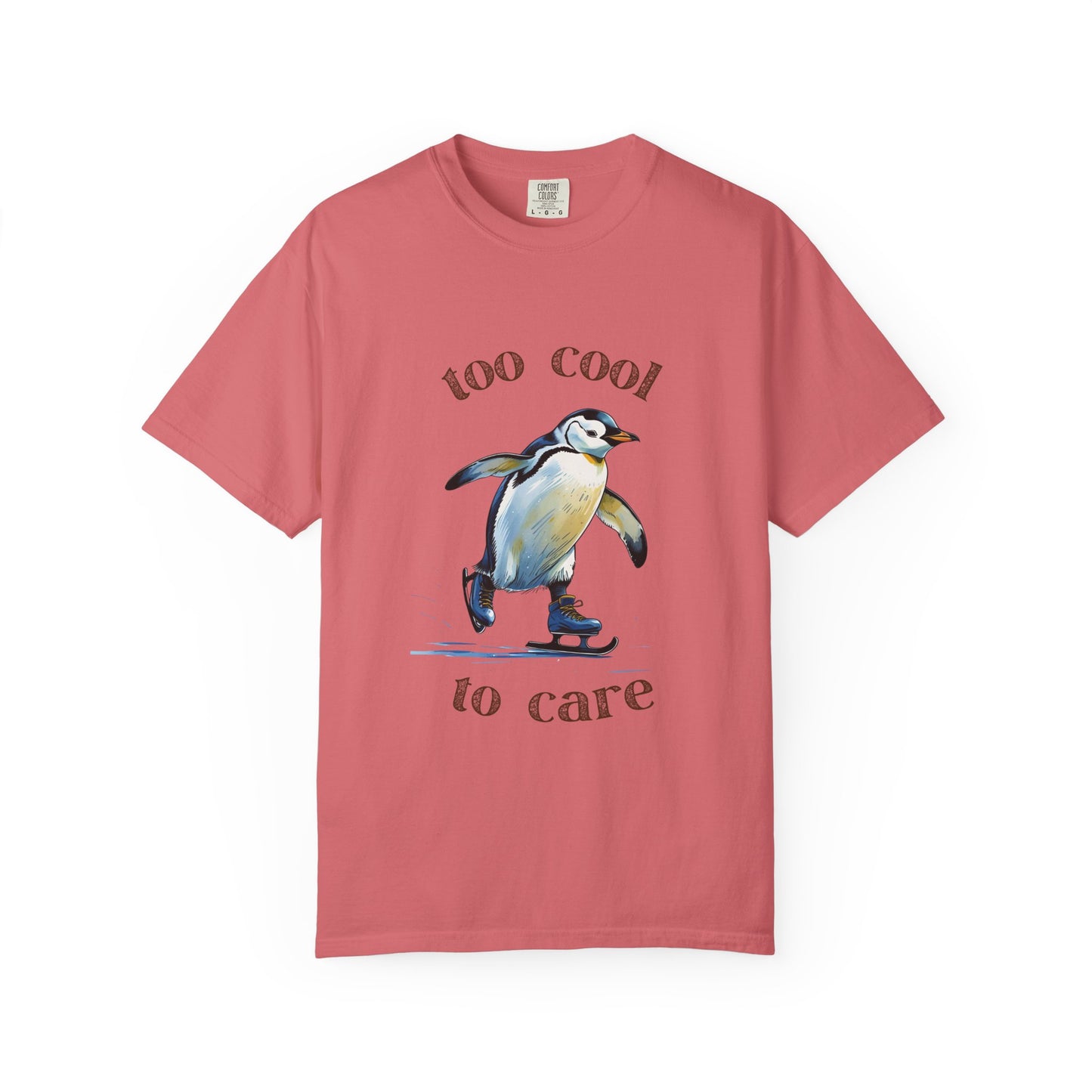 Cool Penguin Graphic T-Shirt, Unisex Casual Tee, Funny Gift, Ice Skating Humor, Perfect for Birthdays & Holidays