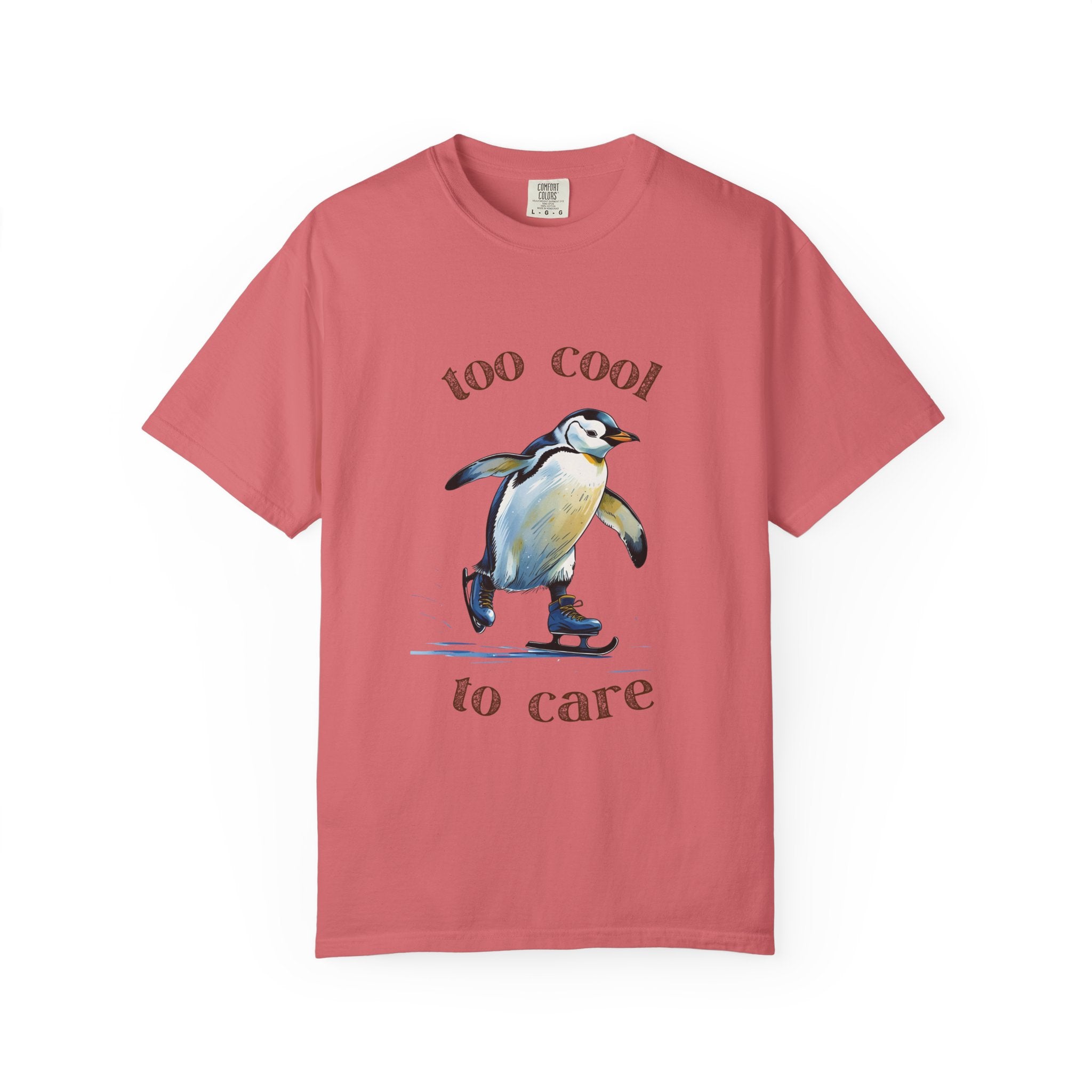 Cool Penguin Graphic T-Shirt, Unisex Casual Tee, Funny Gift, Ice Skating Humor, Perfect for Birthdays & Holidays