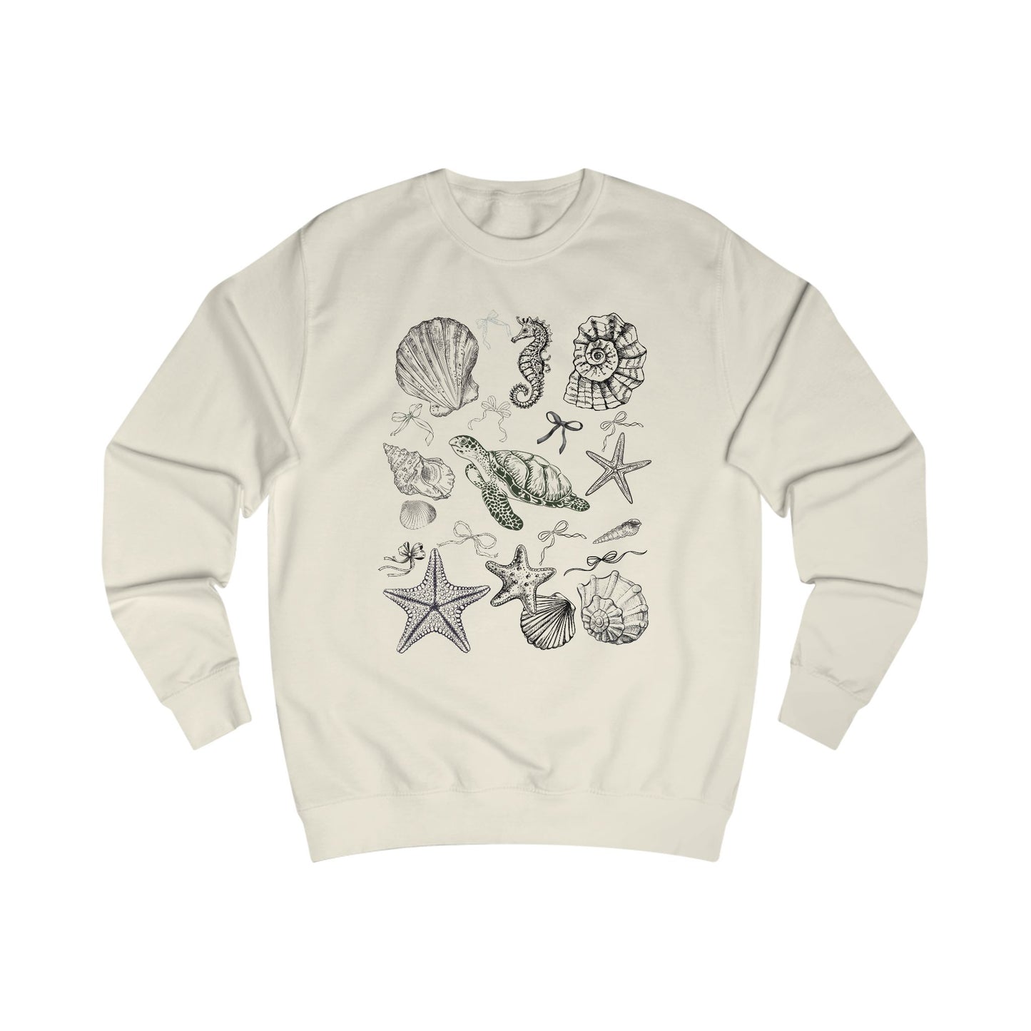Coastal Shells Unisex Sweatshirt - Beach Lover's Gift, Casual Wear, Ocean Theme Apparel, Summer Wardrobe Essential, Nautical Style