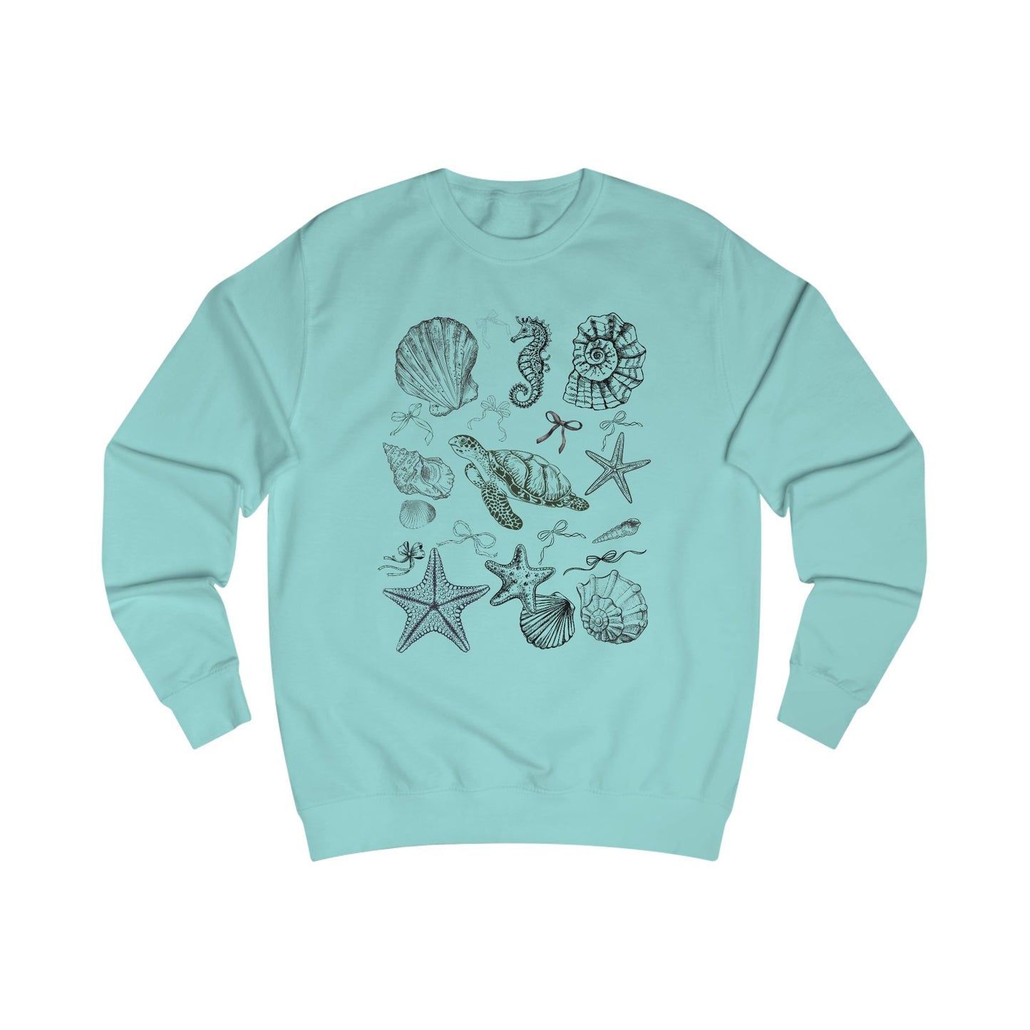 Coastal Shells Unisex Sweatshirt - Beach Lover's Gift, Casual Wear, Ocean Theme Apparel, Summer Wardrobe Essential, Nautical Style