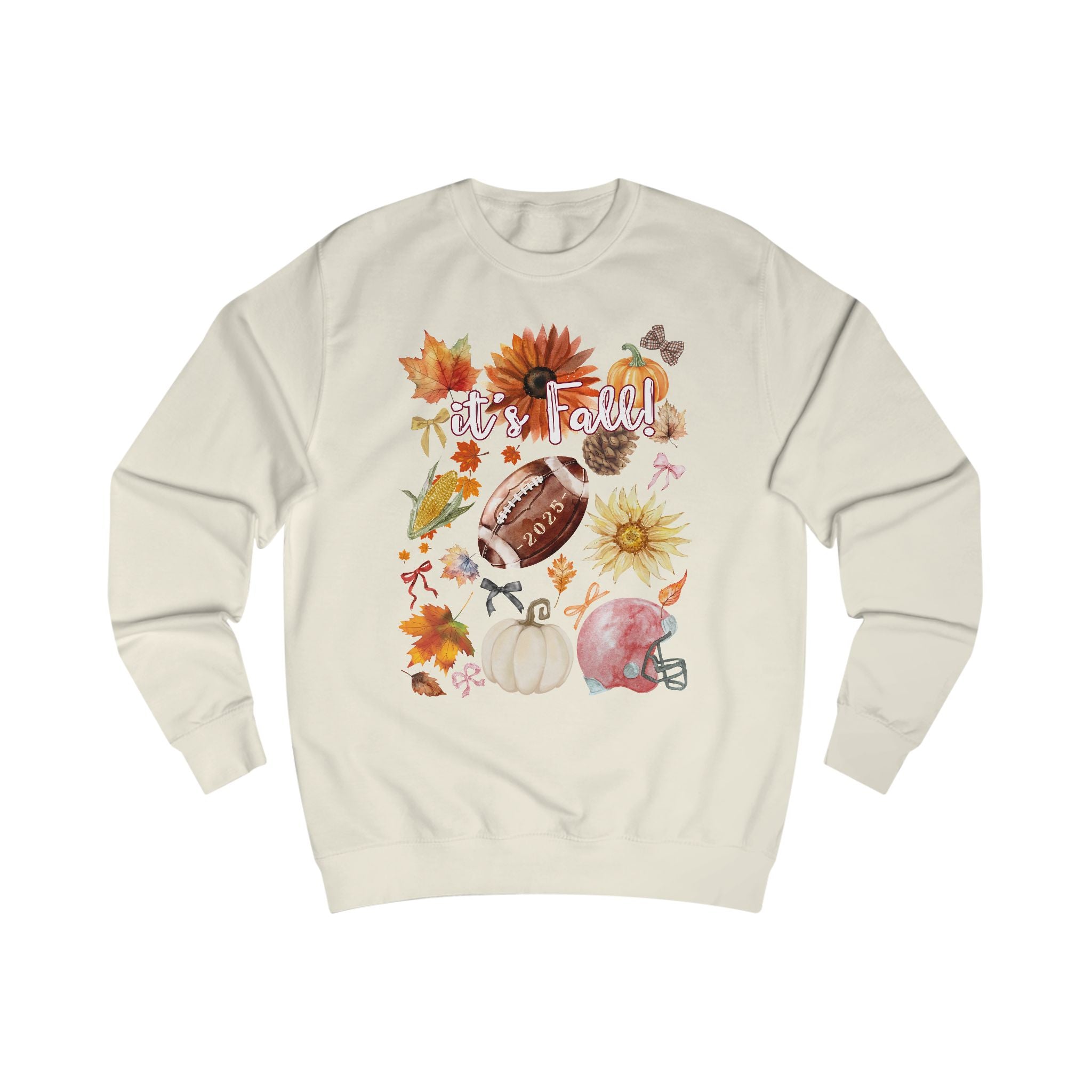 Cozy Fall Sweatshirt, Autumn Vibes Pullover, Unisex Sweatshirt for Football Season, Thanksgiving Gift, Seasonal Outfit