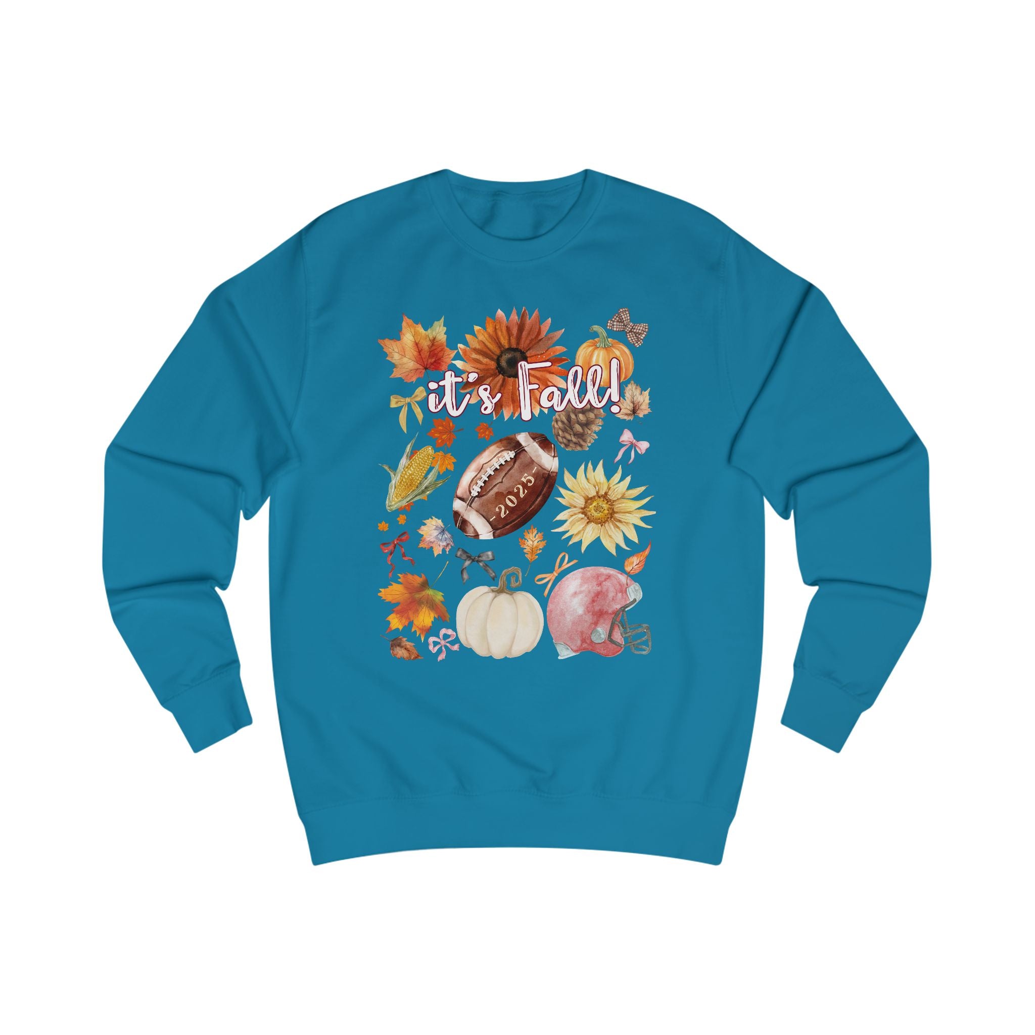 Cozy Fall Sweatshirt, Autumn Vibes Pullover, Unisex Sweatshirt for Football Season, Thanksgiving Gift, Seasonal Outfit