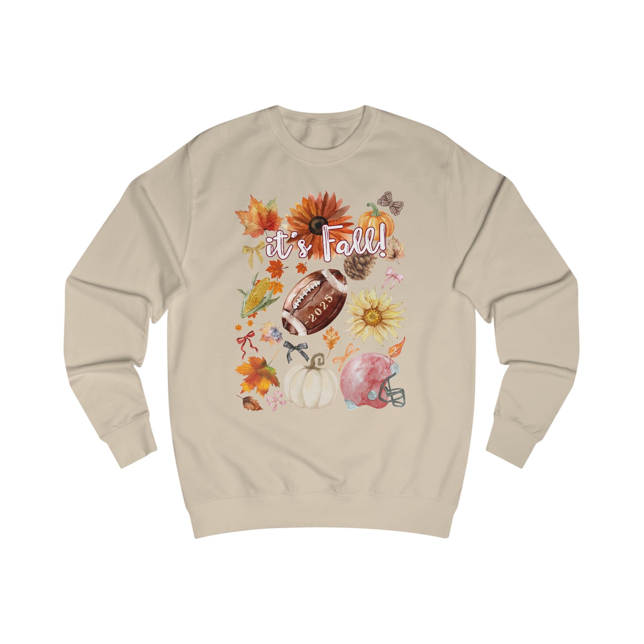 Cozy Fall Sweatshirt, Autumn Vibes Pullover, Unisex Sweatshirt for Football Season, Thanksgiving Gift, Seasonal Outfit