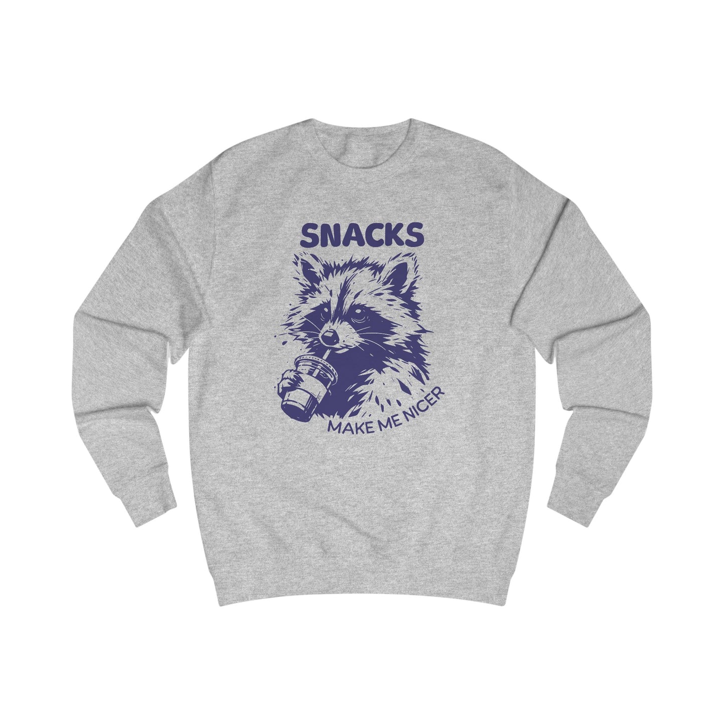 Playful Raccoon Sweatshirt - Raccoon Design, Funny Gift for Animal Lovers, Cozy Casual Wear, Unique Holiday Present, Cute Graphic Top