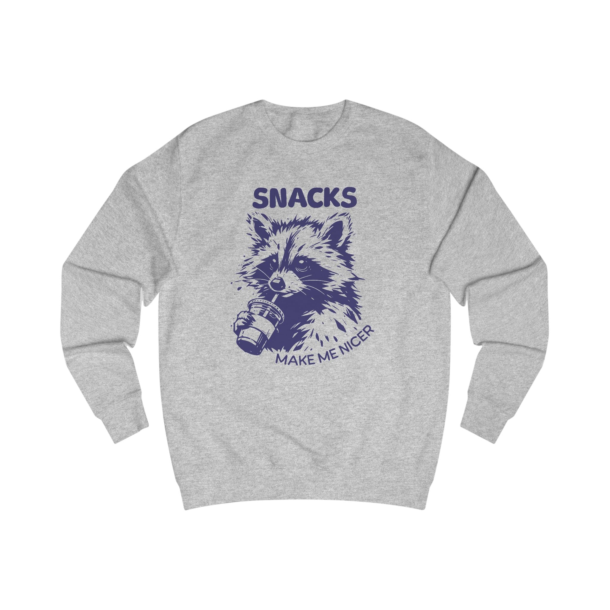 Playful Raccoon Sweatshirt - Raccoon Design, Funny Gift for Animal Lovers, Cozy Casual Wear, Unique Holiday Present, Cute Graphic Top