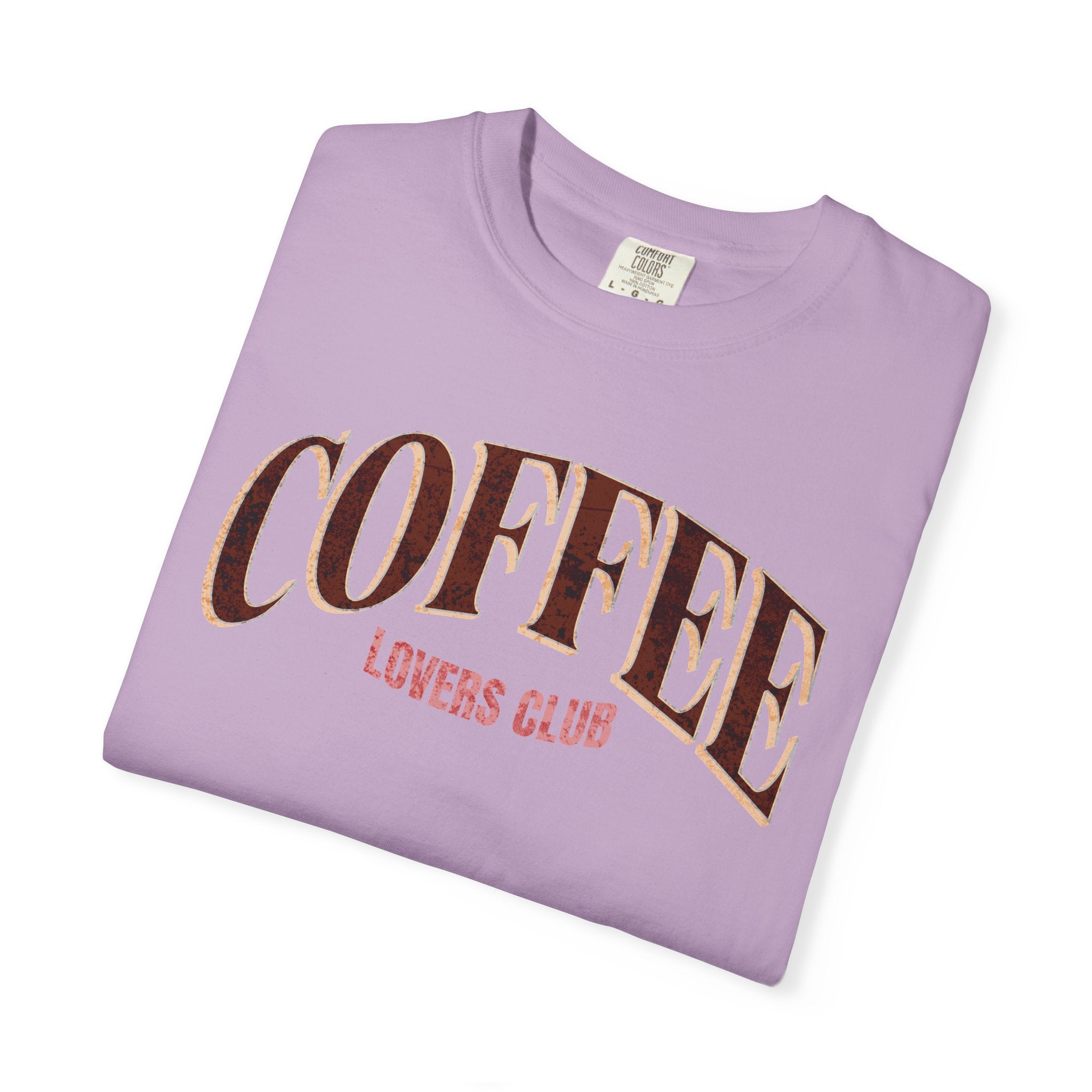Coffee Lovers Club Unisex Garment-Dyed T-shirt | Casual Wear, Coffee Enthusiast Gift, Gift for Him/Her, Cozy Outfit, Everyday Style