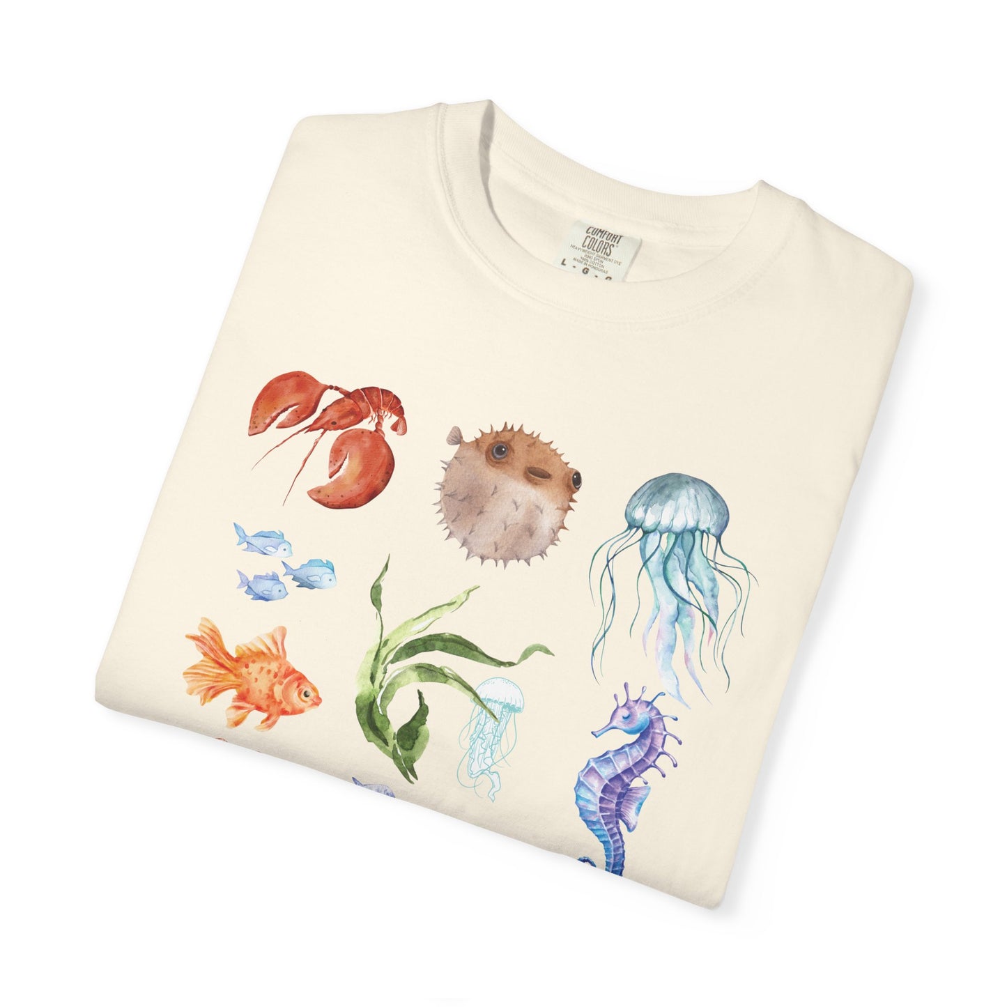 Ocean-Inspired Unisex T-Shirt, Beachwear, Sea Life Tee, Summer Gift, Nature Lover Apparel, Gift for Ocean Enthusiasts, Sustainable Fashion