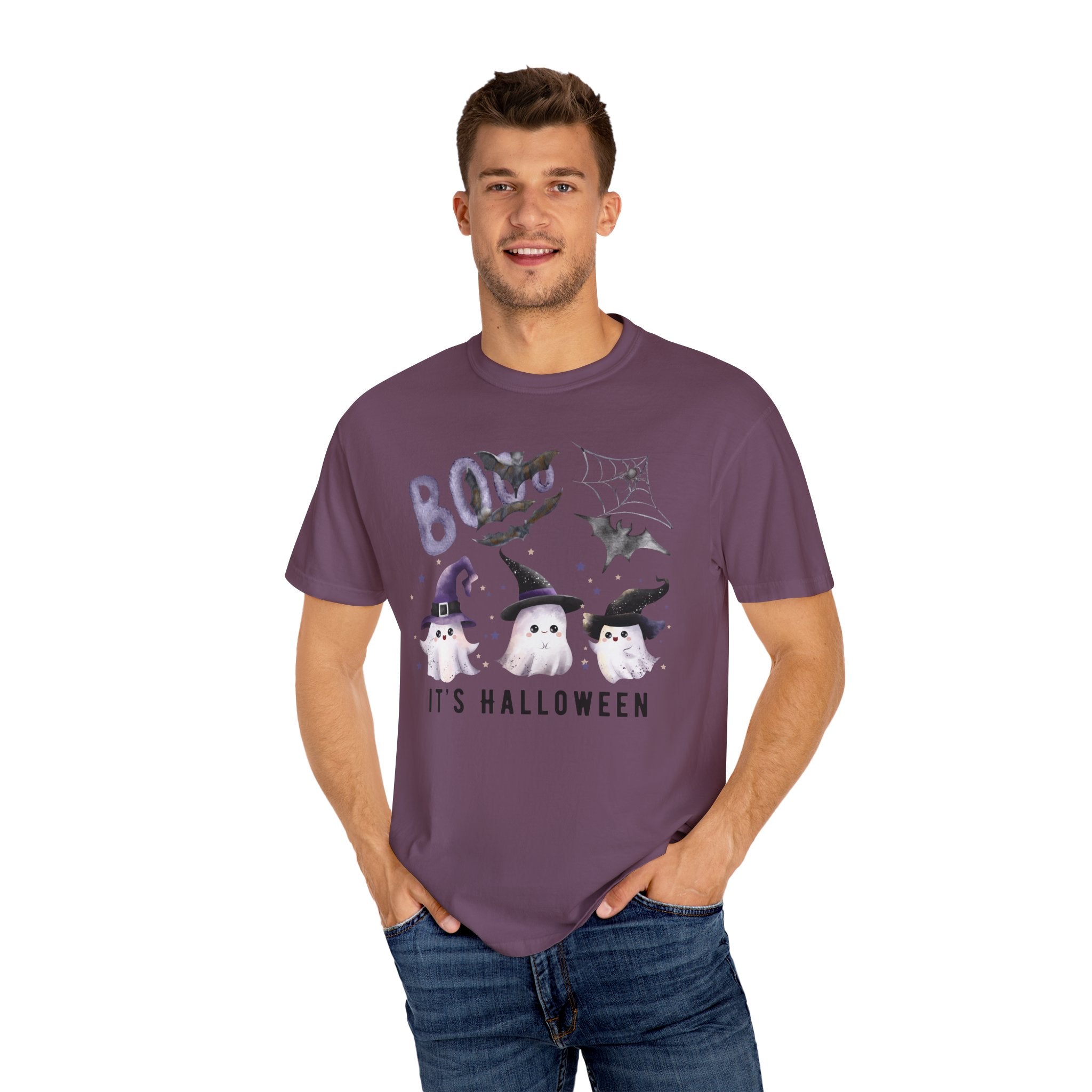 Halloween Cute Ghost T-Shirt, Unisex Fall Tee, Spooky Shirt, Kids Halloween Costume, Festive Apparel, Trick or Treat Shirt