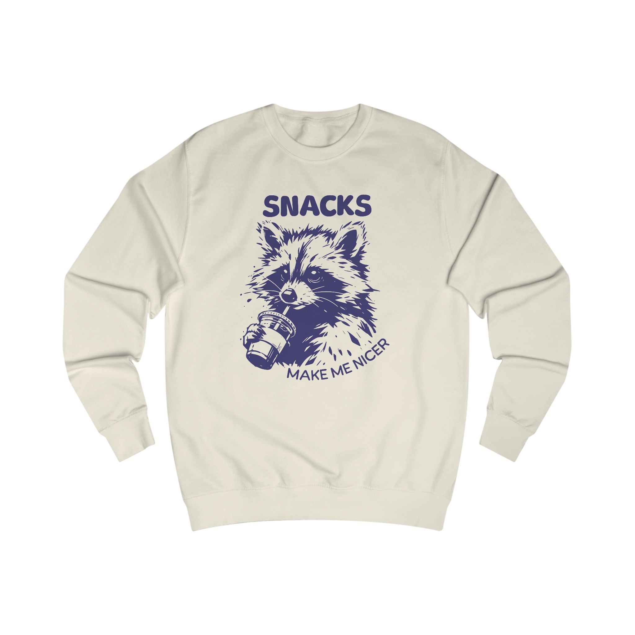 Playful Raccoon Sweatshirt - Raccoon Design, Funny Gift for Animal Lovers, Cozy Casual Wear, Unique Holiday Present, Cute Graphic Top