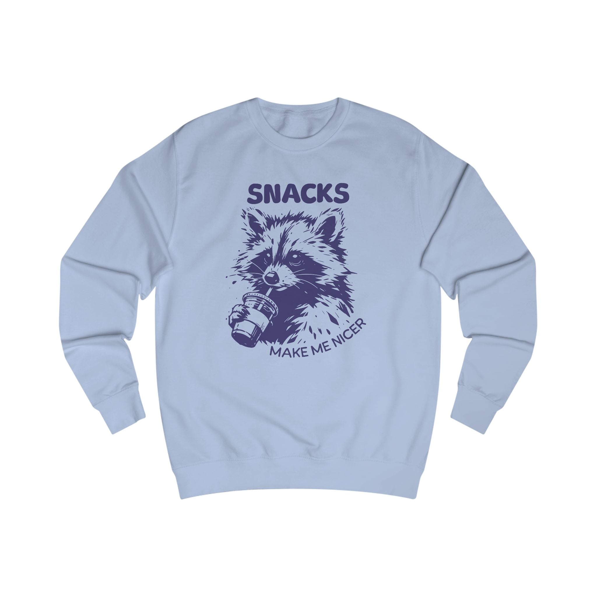 Playful Raccoon Sweatshirt - Raccoon Design, Funny Gift for Animal Lovers, Cozy Casual Wear, Unique Holiday Present, Cute Graphic Top