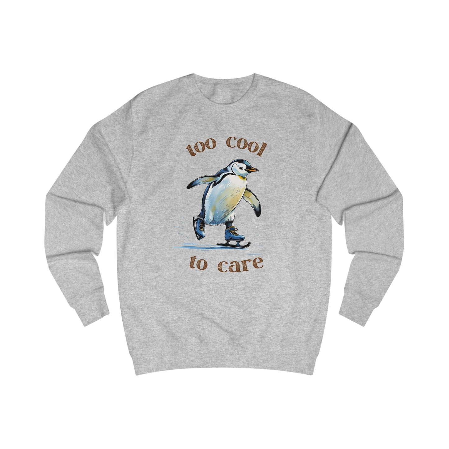Cool Penguin Unisex Sweatshirt, Funny Sweatshirt, Cute Animal Apparel, Casual Wear, Gift for Animal Lovers, Winter Fashion