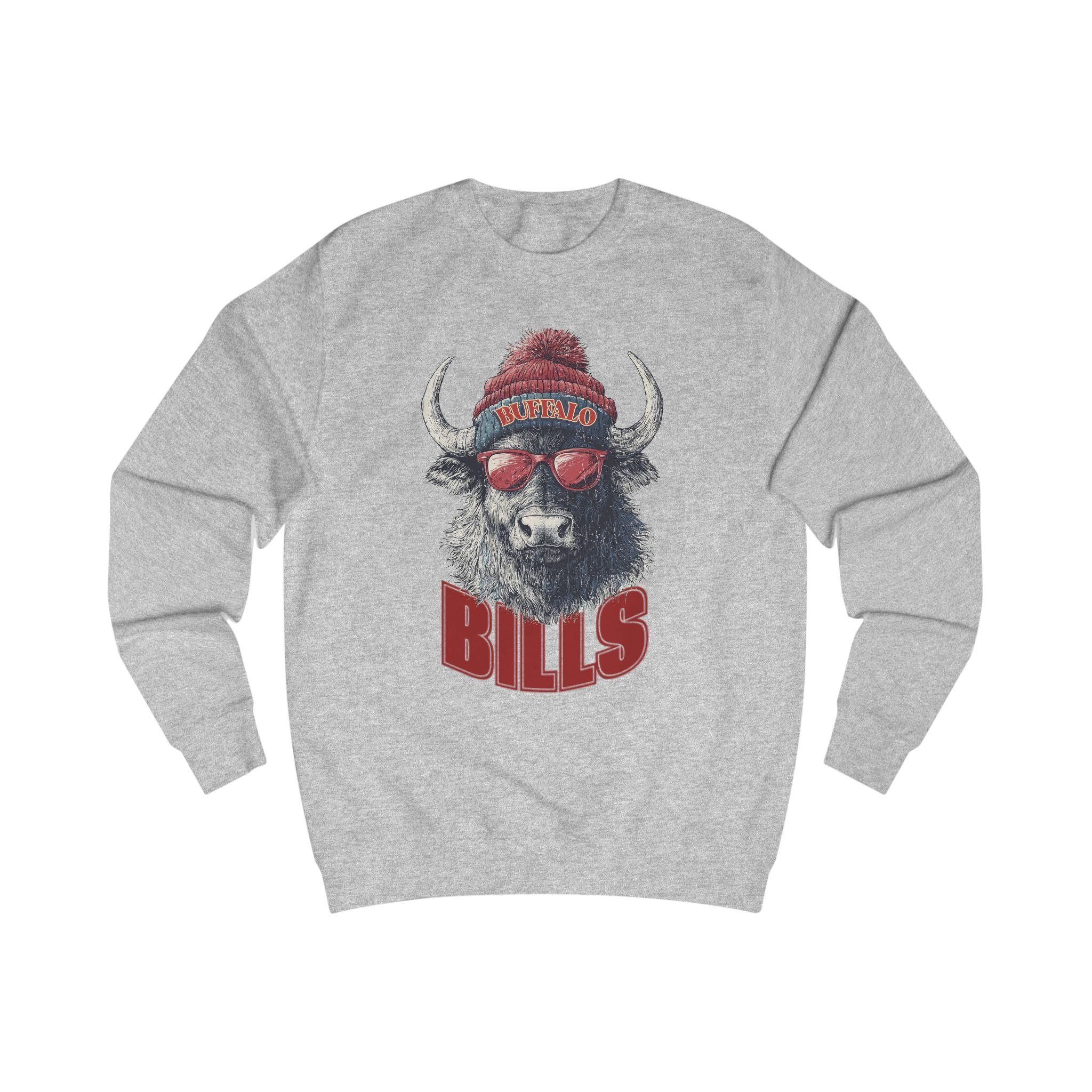 Buffalo Bills Vintage Unisex Sweatshirt - Cozy Game Day Apparel and Perfect Birthday Gift
