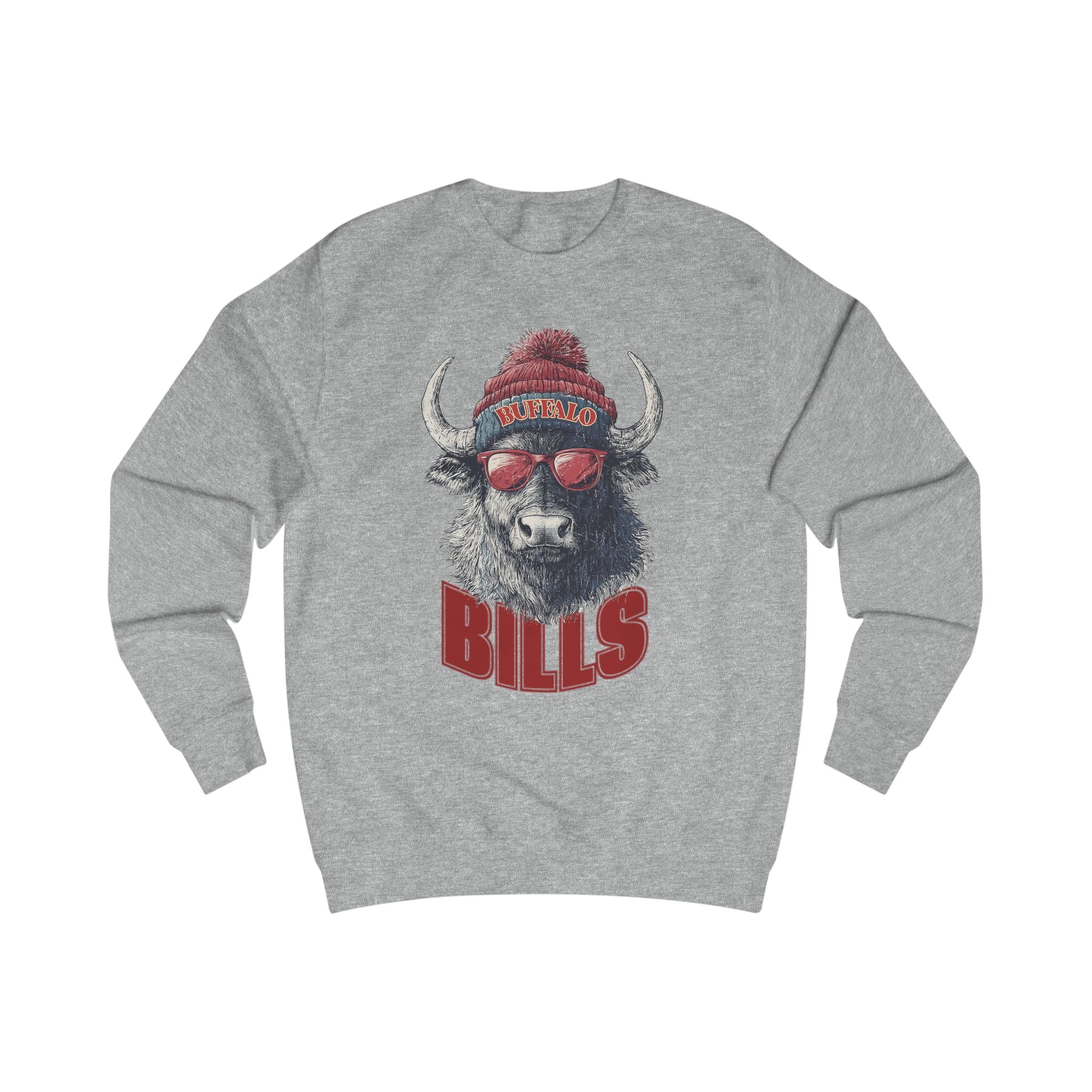 Buffalo Bills Vintage Unisex Sweatshirt - Cozy Game Day Apparel and Perfect Birthday Gift