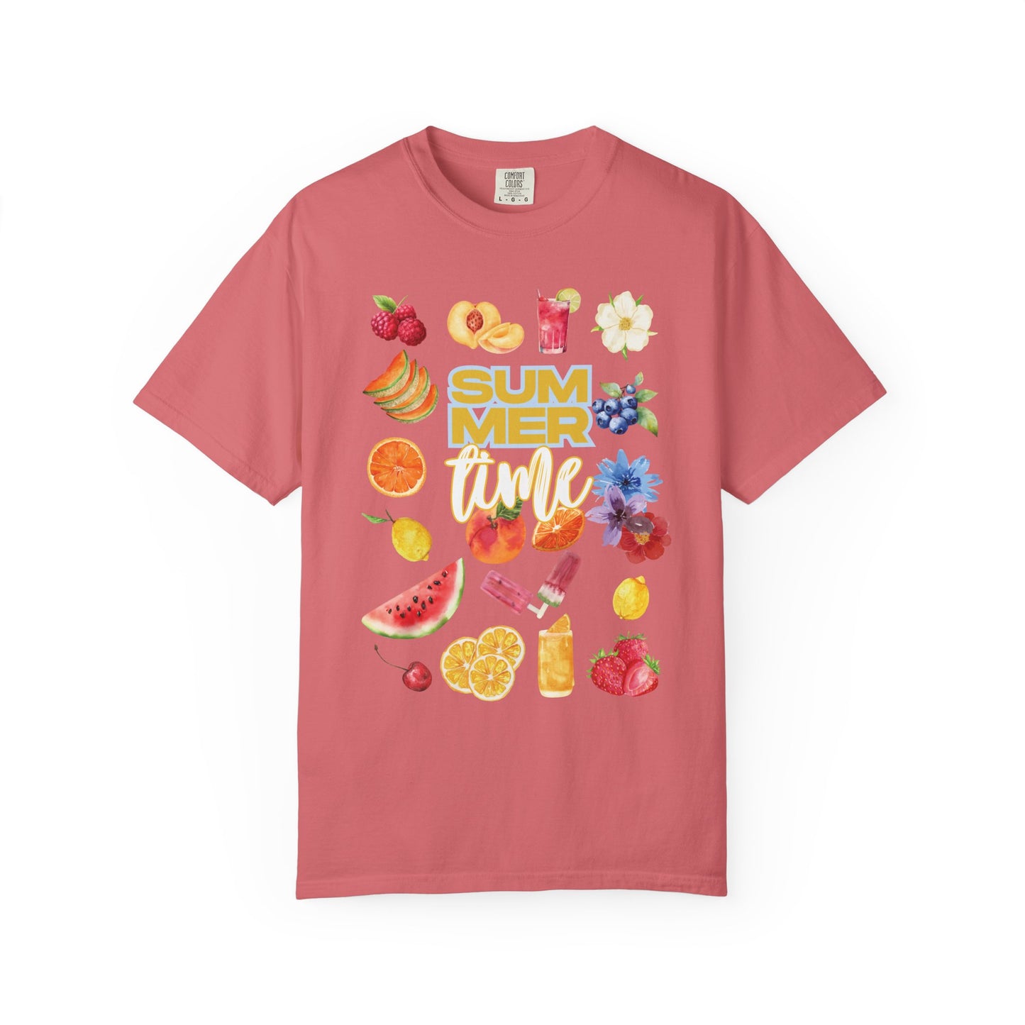 Summer Fruit Vibes T-Shirt, Unisex Casual Tee, Graphic Tee for Summer, Beachwear, Vacation Top, Gift for Her