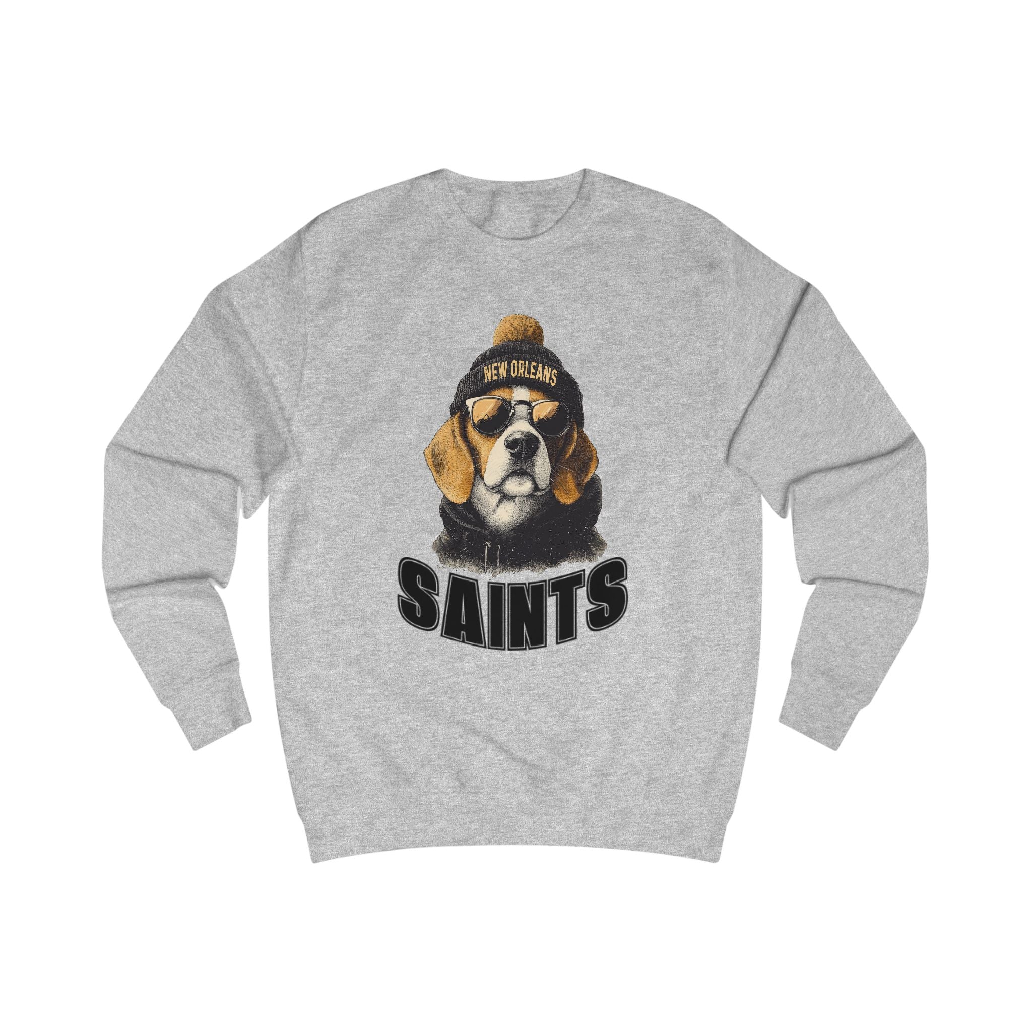 Beagle New Orleans Saints Football team Spirit Animal Mascot Sweatshirt - Spirit Animal Football team Mascot sweatshirt, Sports Fans, Cute Gift for Holidays, All-Season Wear