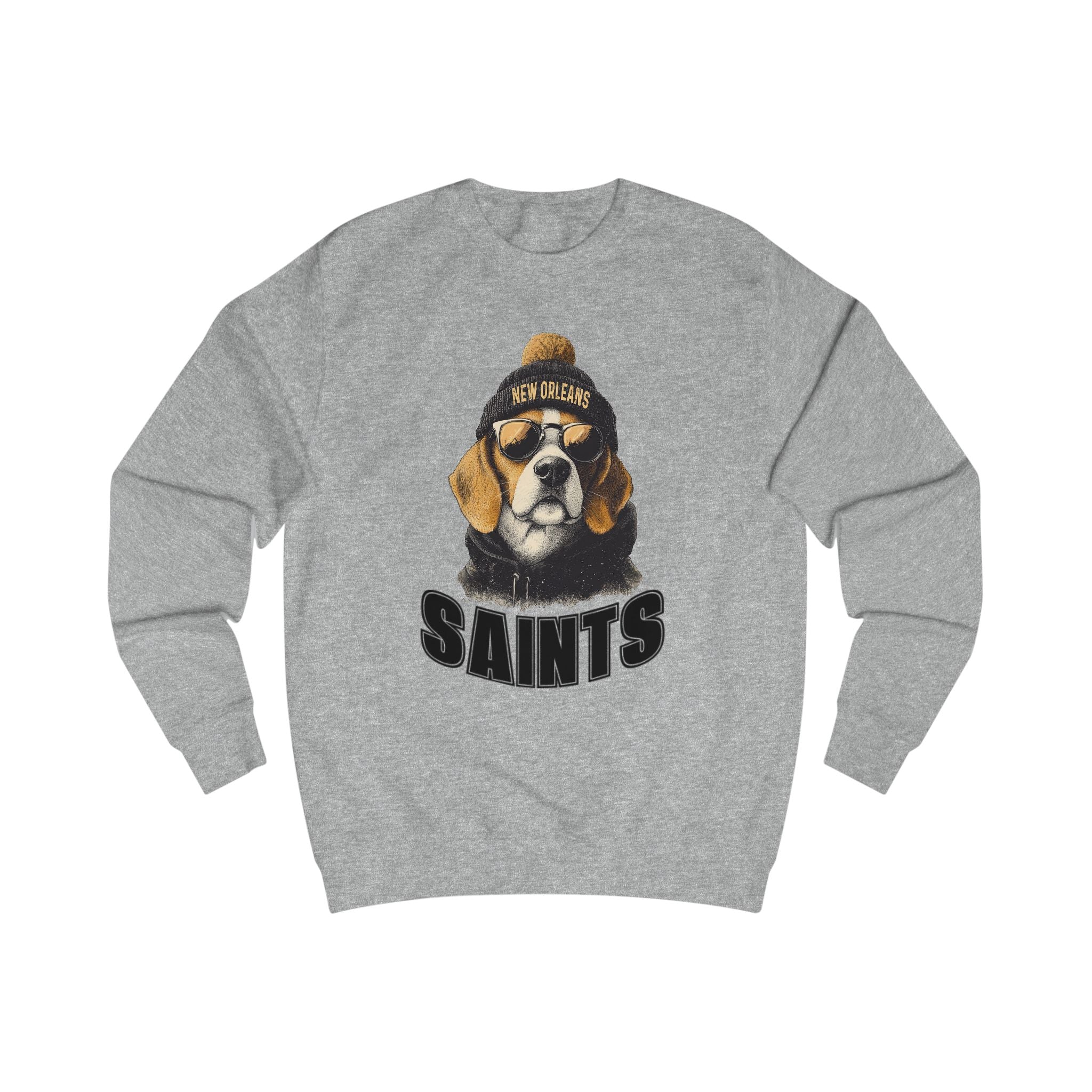 Beagle New Orleans Saints Football team Spirit Animal Mascot Sweatshirt - Spirit Animal Football team Mascot sweatshirt, Sports Fans, Cute Gift for Holidays, All-Season Wear