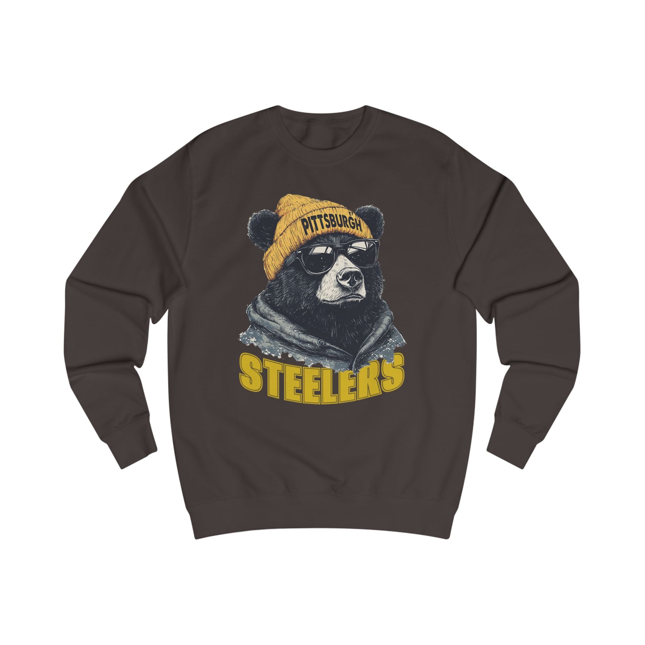 Pittsburgh Steelers Spirit Animal Mascot Bear Unisex Sweatshirt - Cozy Sports Apparel and Gift for Fans