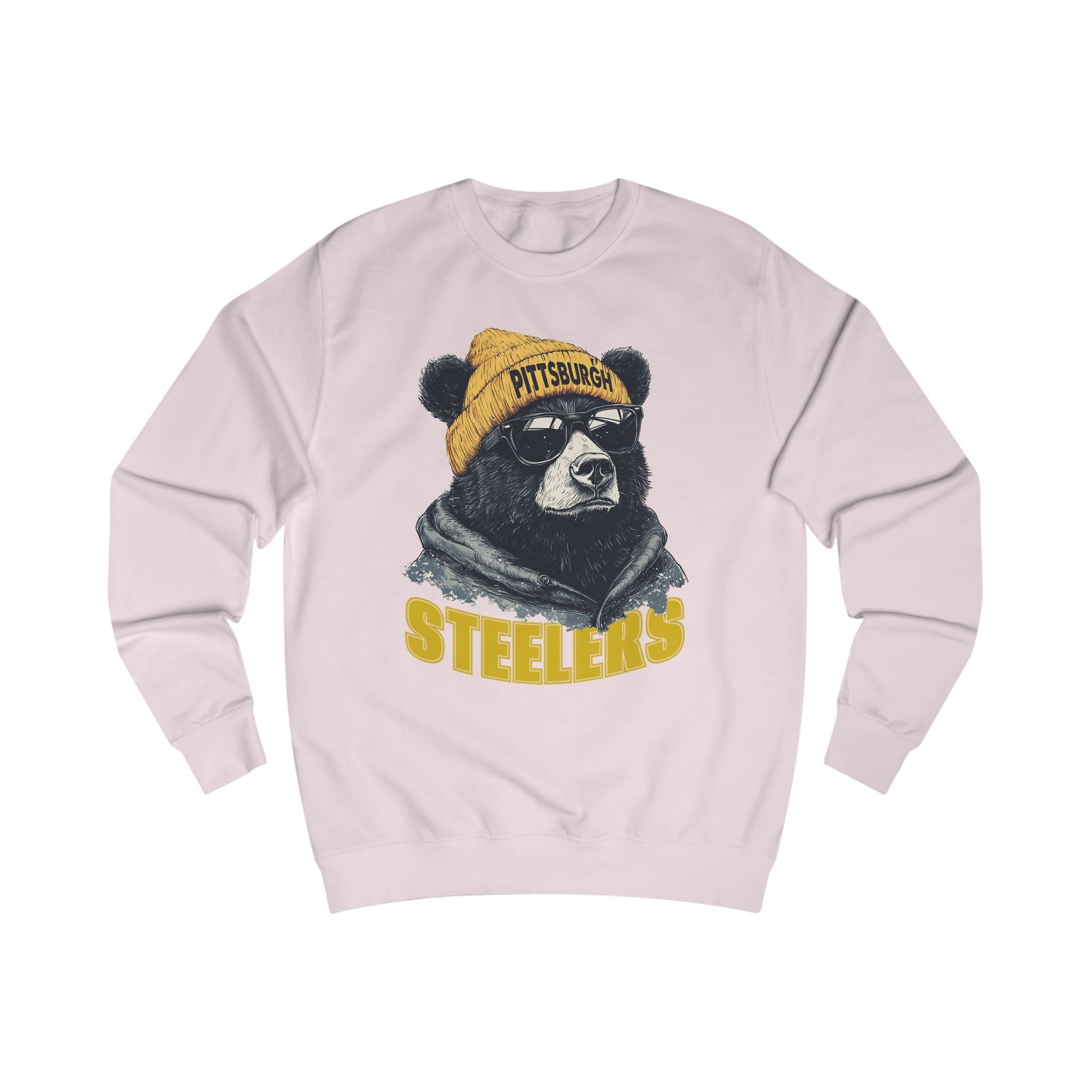Pittsburgh Steelers Spirit Animal Mascot Bear Unisex Sweatshirt - Cozy Sports Apparel and Gift for Fans
