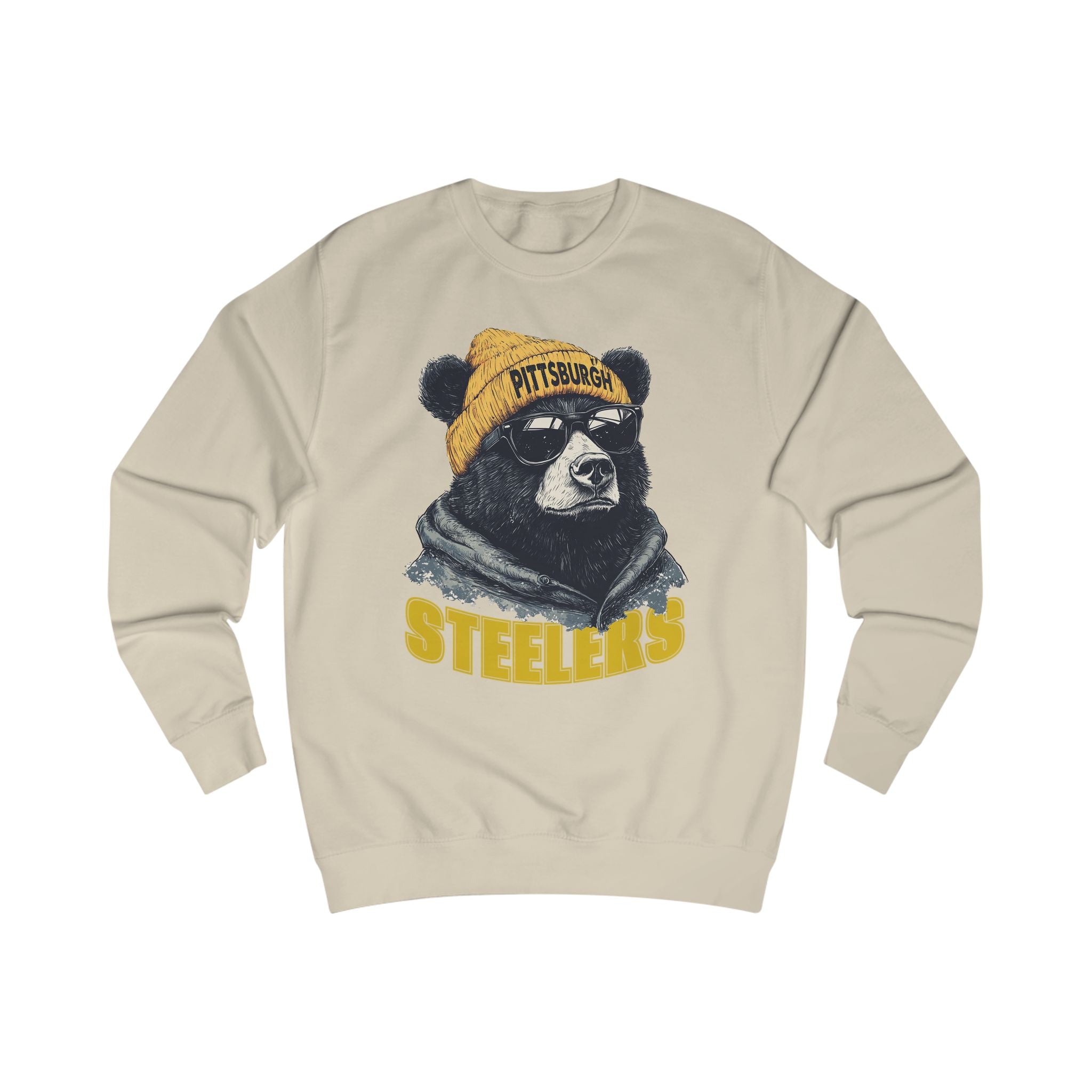 Pittsburgh Steelers Spirit Animal Mascot Bear Unisex Sweatshirt - Cozy Sports Apparel and Gift for Fans