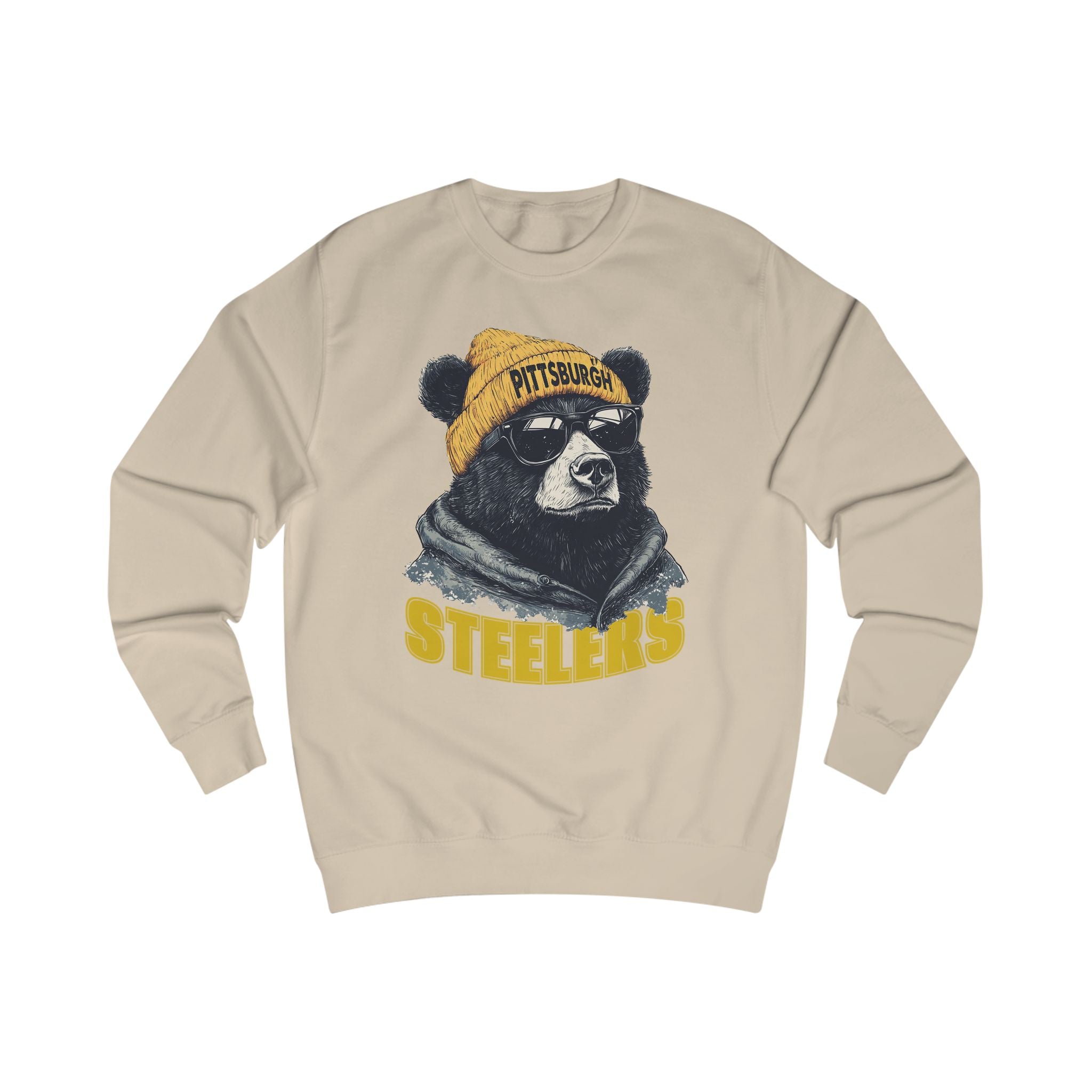 Pittsburgh Steelers Spirit Animal Mascot Bear Unisex Sweatshirt - Cozy Sports Apparel and Gift for Fans