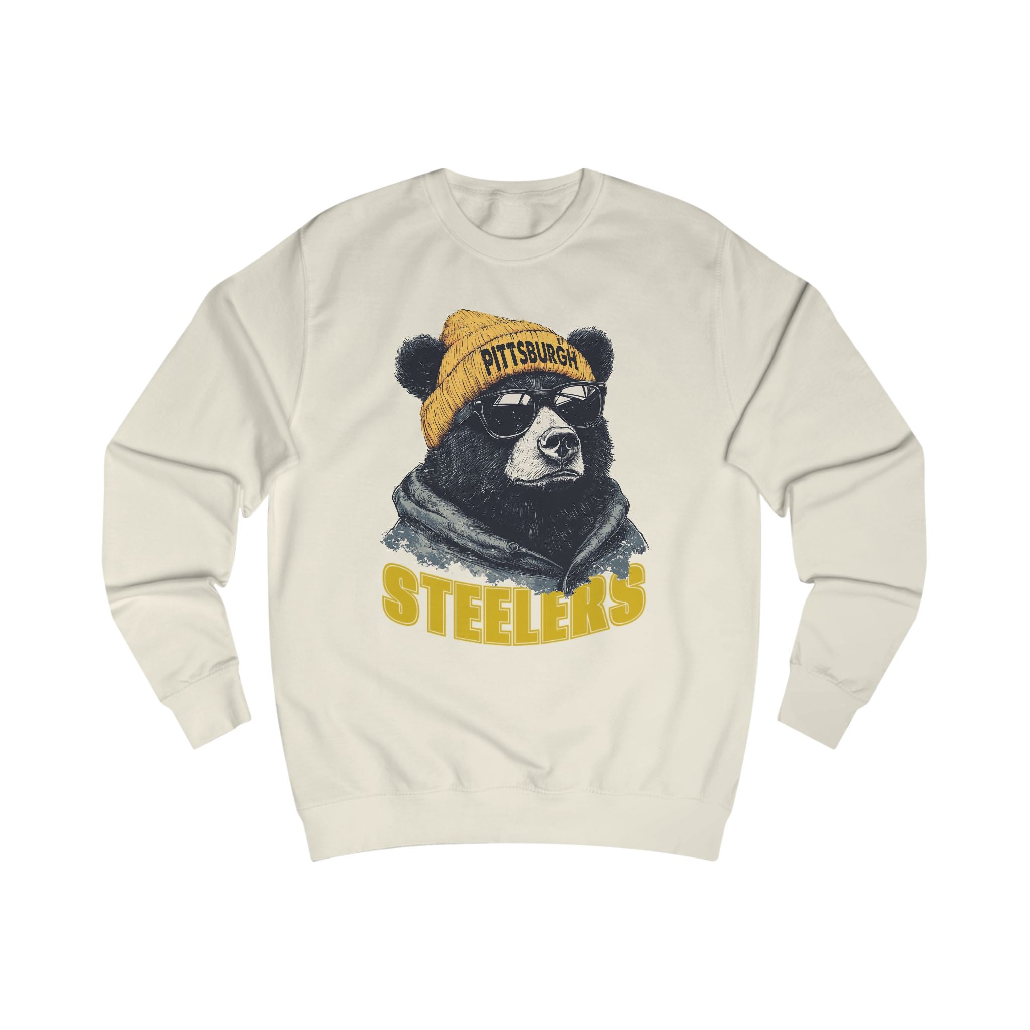 Pittsburgh Steelers Spirit Animal Mascot Bear Unisex Sweatshirt - Cozy Sports Apparel and Gift for Fans