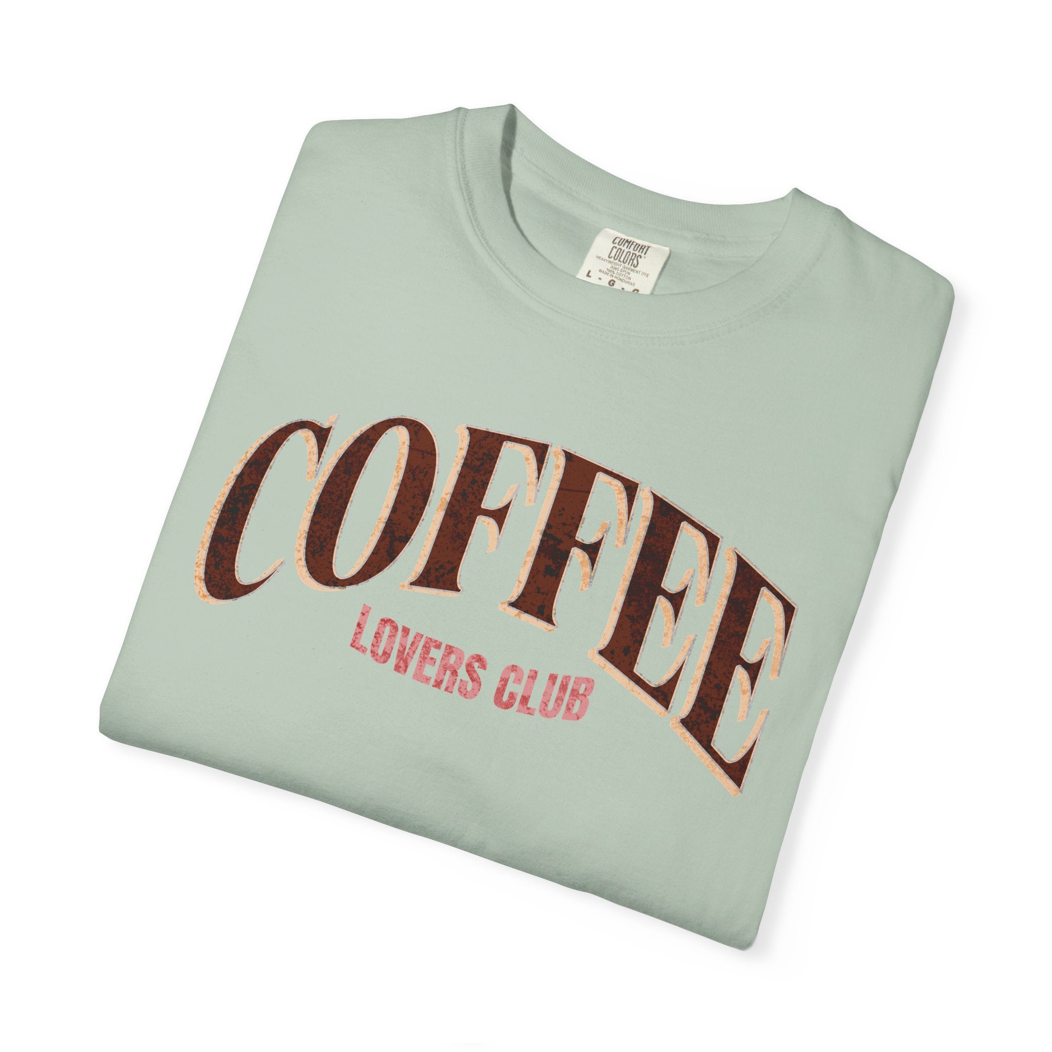 Coffee Lovers Club Unisex Garment-Dyed T-shirt | Casual Wear, Coffee Enthusiast Gift, Gift for Him/Her, Cozy Outfit, Everyday Style