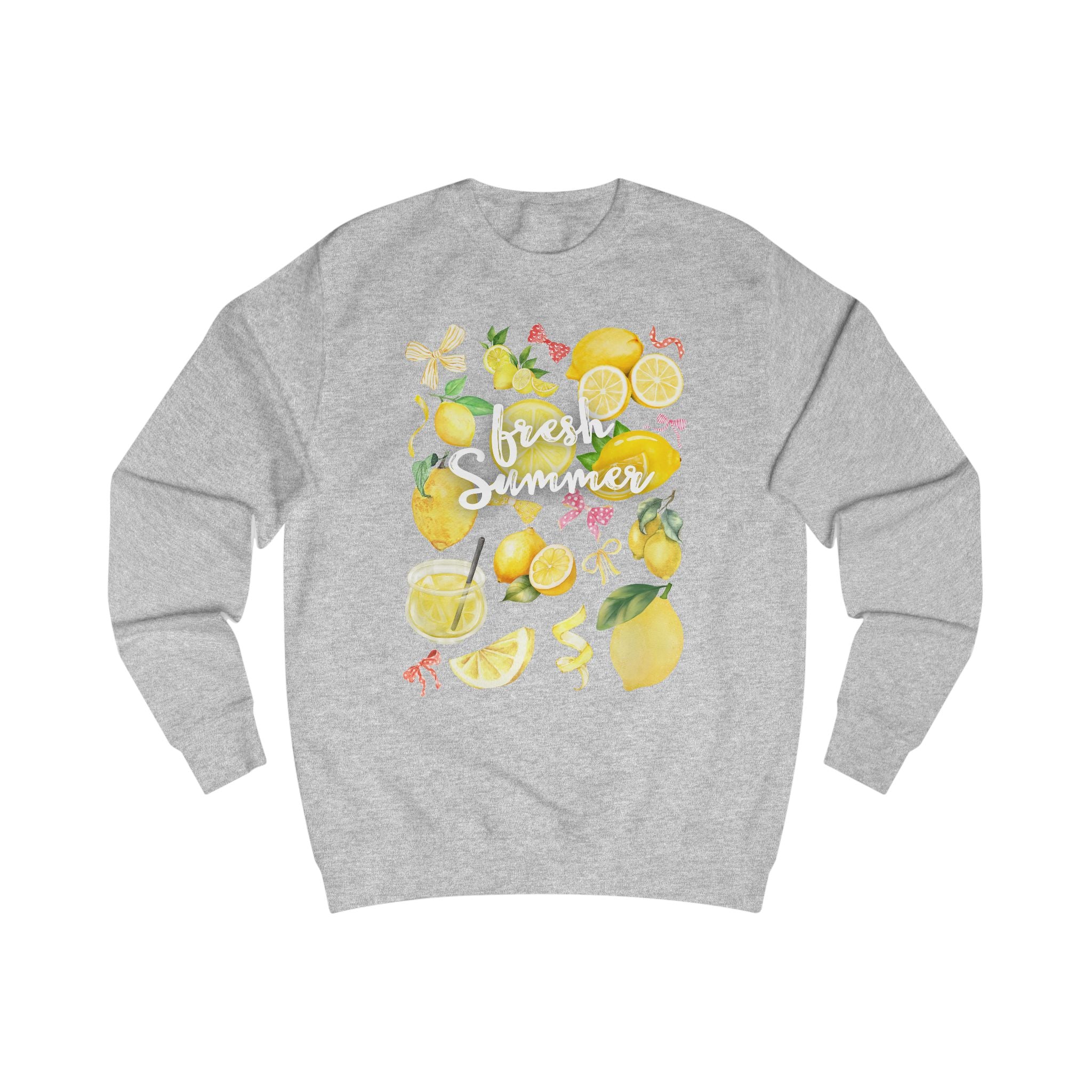 Fresh Summer Lemons Unisex Sweatshirt, Lemon Graphic Sweater, Casual Summer Wear, Gift for Citrus Lovers, Summer Vibes Apparel