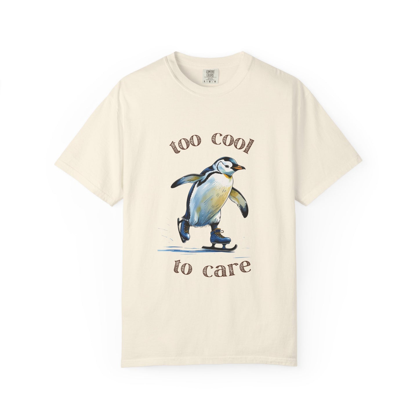 Cool Penguin Graphic T-Shirt, Unisex Casual Tee, Funny Gift, Ice Skating Humor, Perfect for Birthdays & Holidays