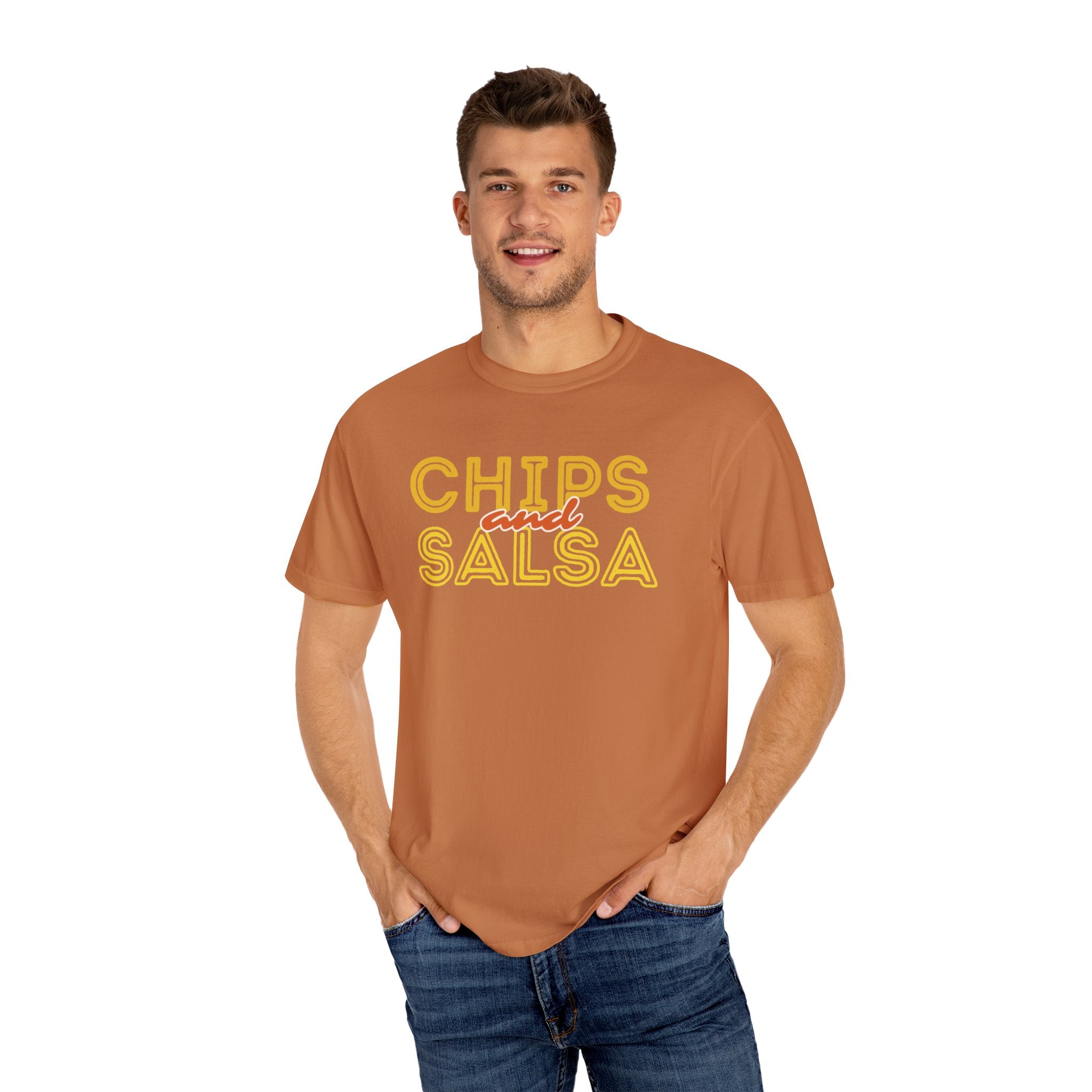 Chips and Salsa Unisex T-shirt, Casual Summer Tee, Foodie Gift, Gift for Friends, Cute Graphic Top, Comfortable Everyday Wear