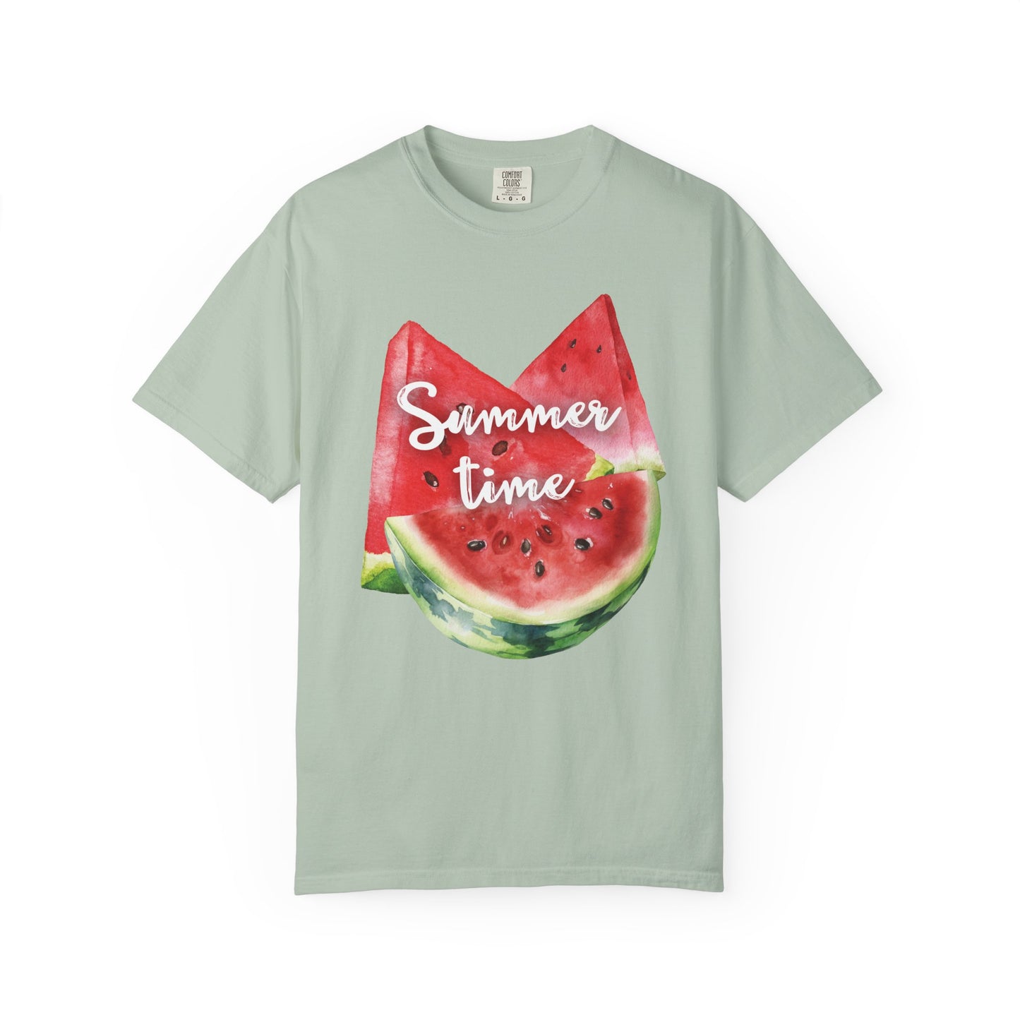 Summer Time Watermelon T-Shirt, Vacation Wear, Unisex Casual Tee, Beach Day Outfit, Gifts for Summer Lovers