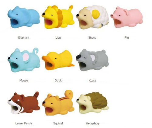 Cute Animal Cell Phone Cord Protector
