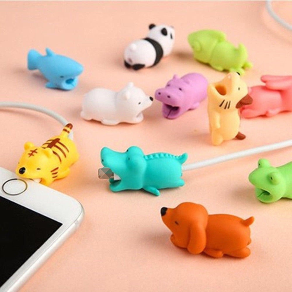 Cute Animal Cell Phone Cord Protector