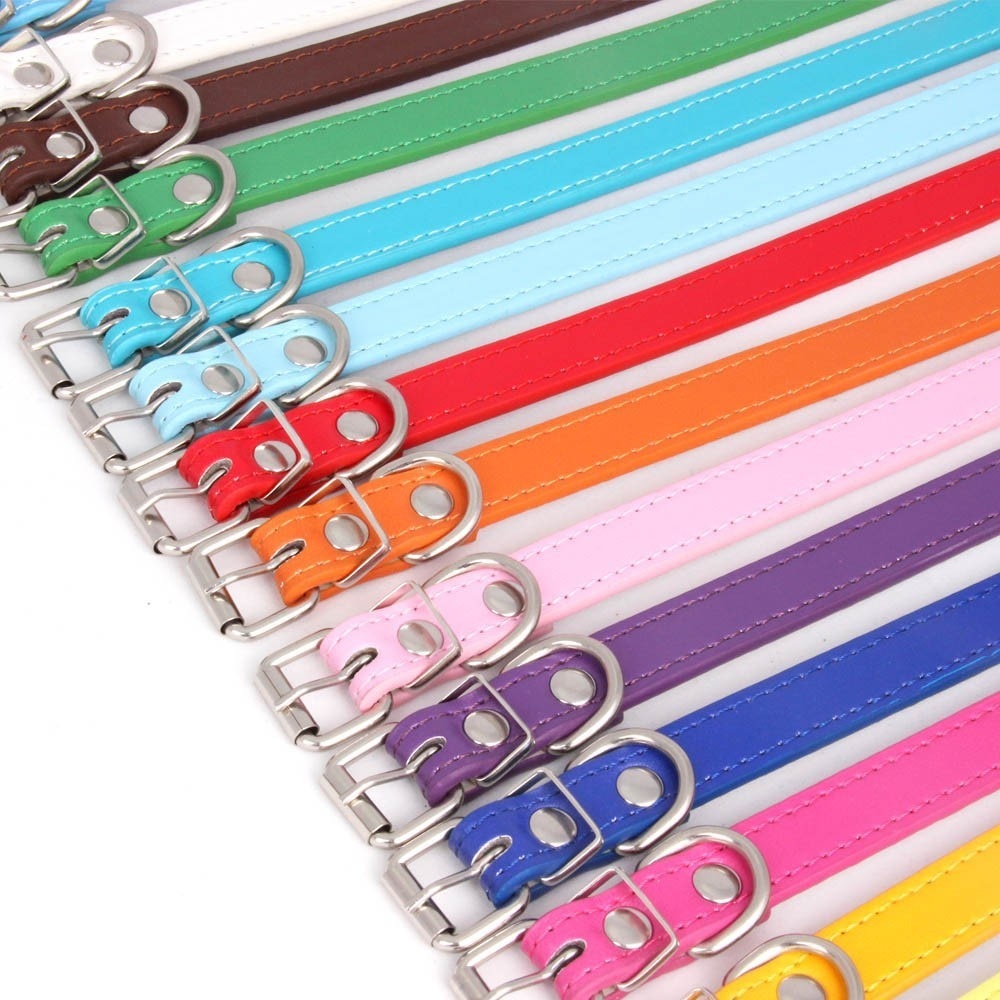 Soft Adjustable Leather Pet/Dog Collar